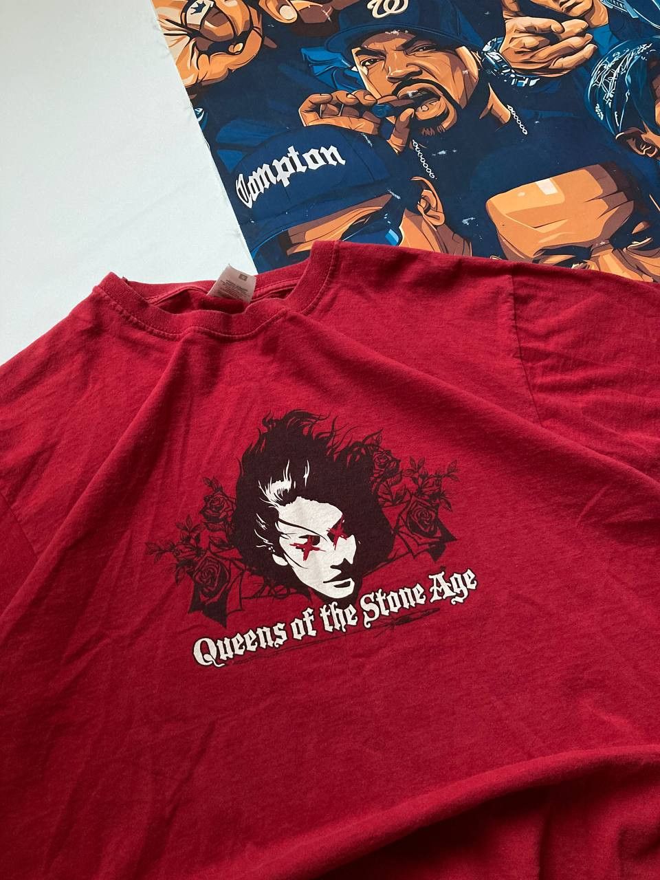 Band Tees Vintage 00s Queens Of The Stone Age Tour Rock Tee Size US M / EU 48-50 / 2 - 2 Thumbnail
