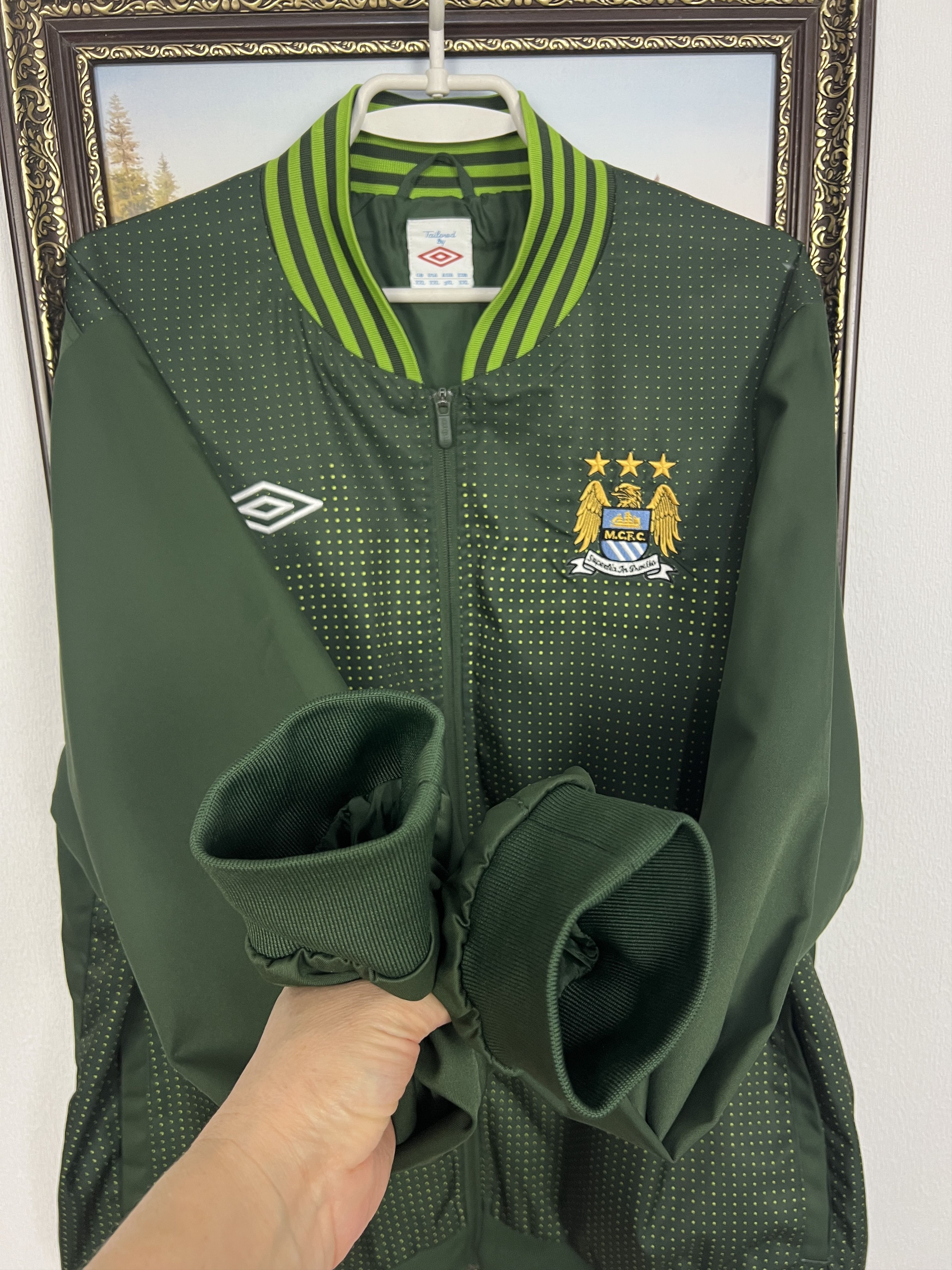 Umbro Manchester City Football Jacket Soccer Track Top Rare Size US XXL / EU 58 / 5 - 5 Thumbnail