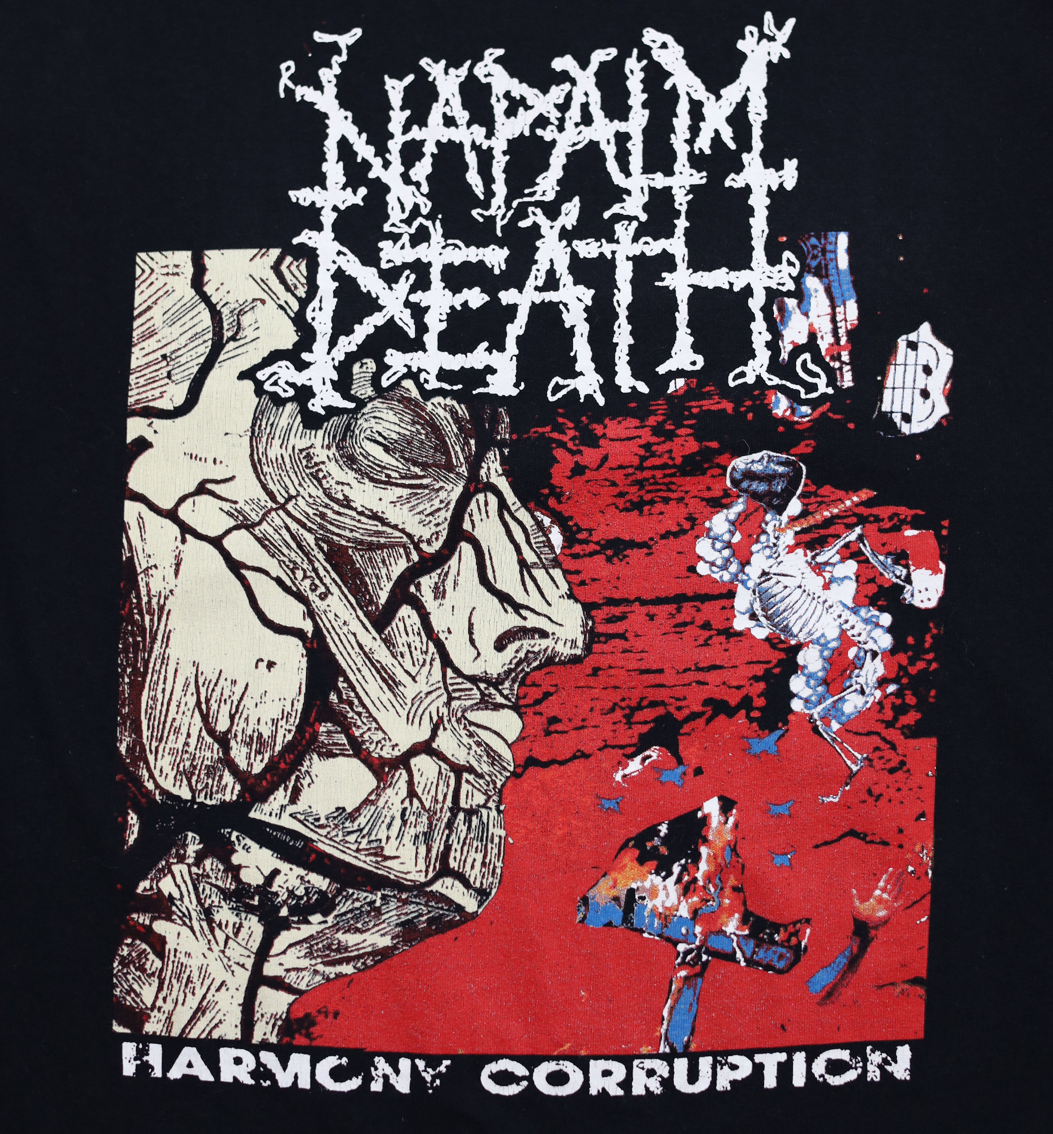 Band Tees Napalm Death Harmony Corruption Grindcore Band Tees Size US L / EU 52-54 / 3 - 2 Thumbnail