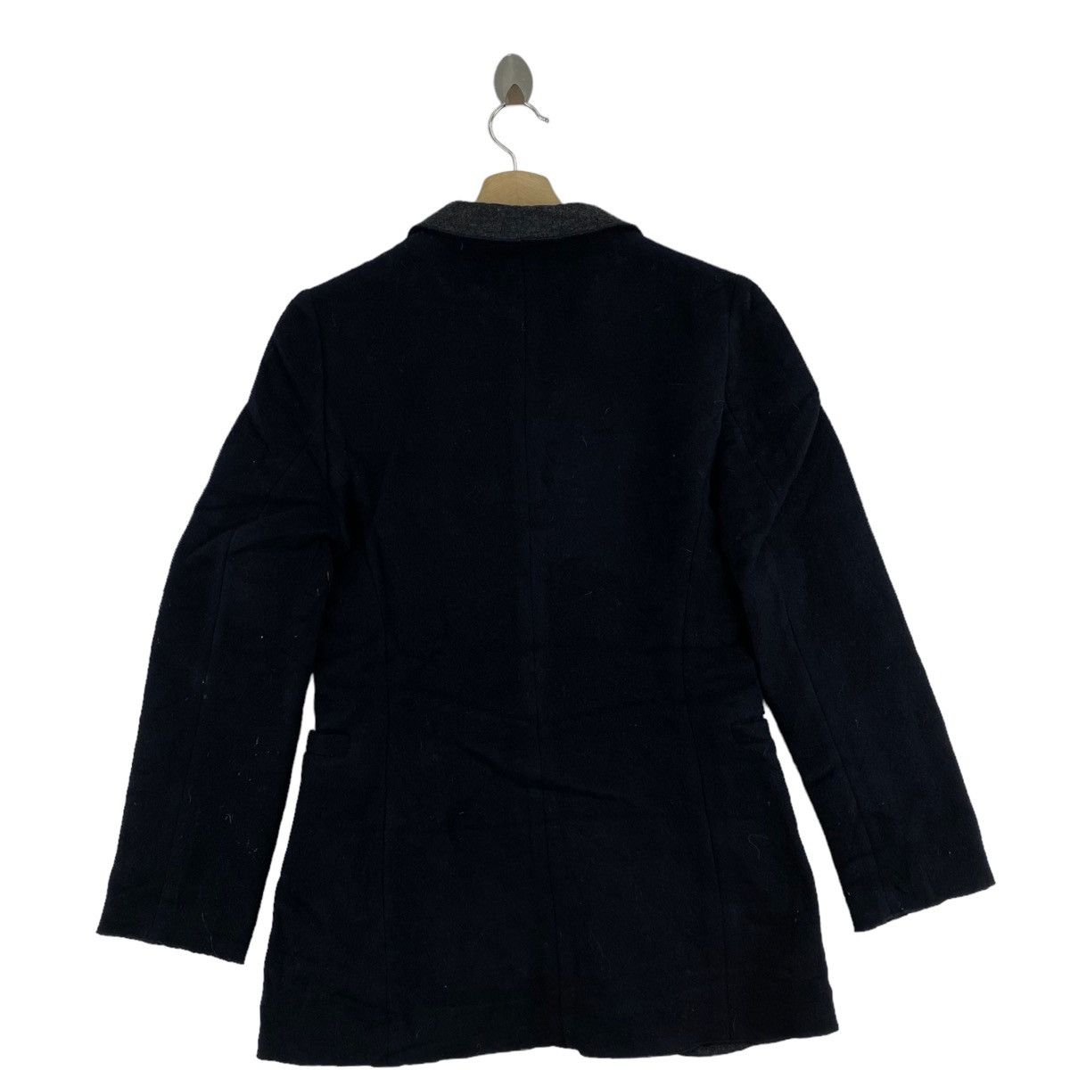 Japanese Brand × Yohji Yamamoto INED By YOHJI YAMAMOTO Japanese Brand Black Wool Coat Jacket Size S / US 4 / IT 40 - 3 Thumbnail