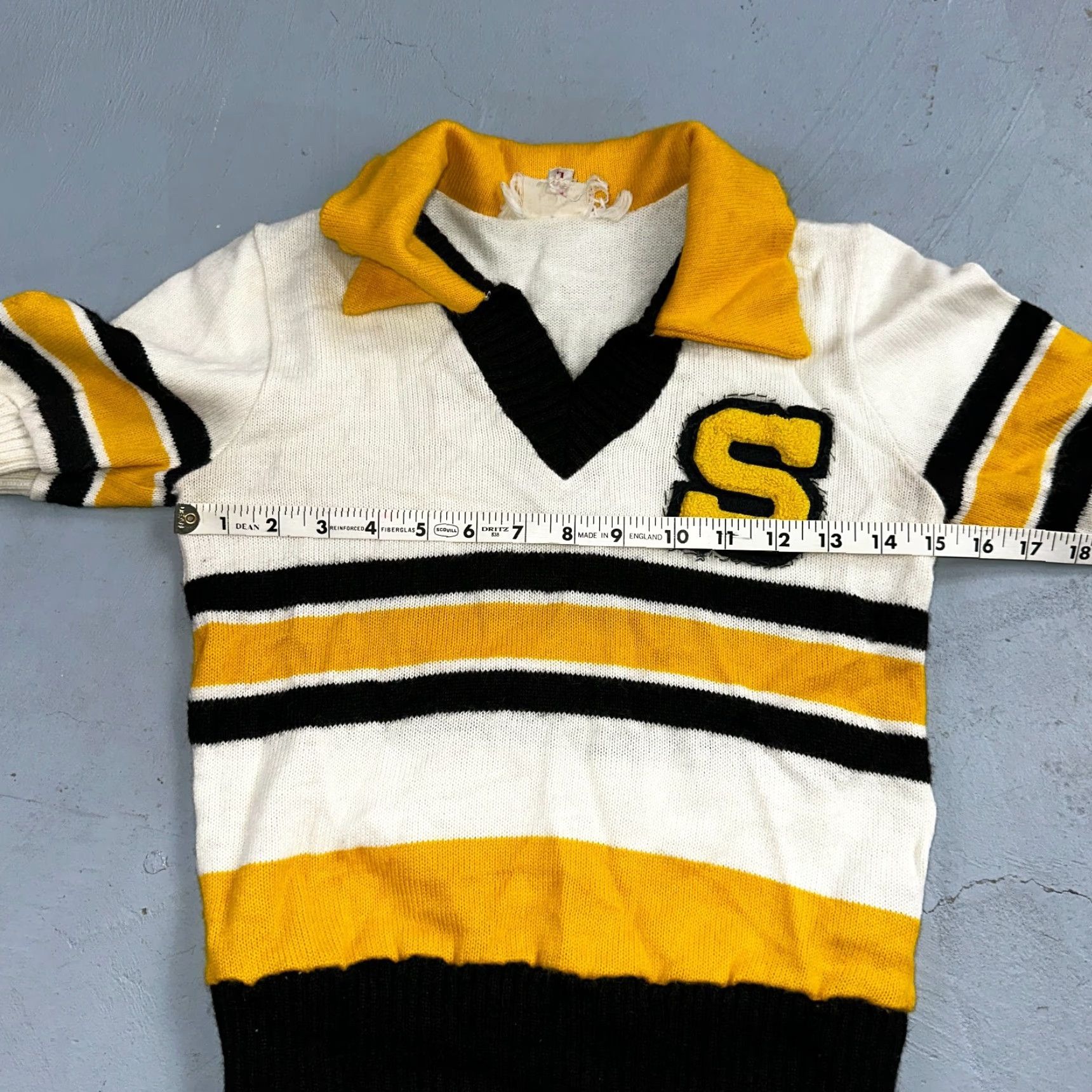 Vintage VINTAGE 1960s 60s College High School Cheerleader Sweater Stacey L Rockabilly L Size L / US 10 / IT 46 - 4 Thumbnail