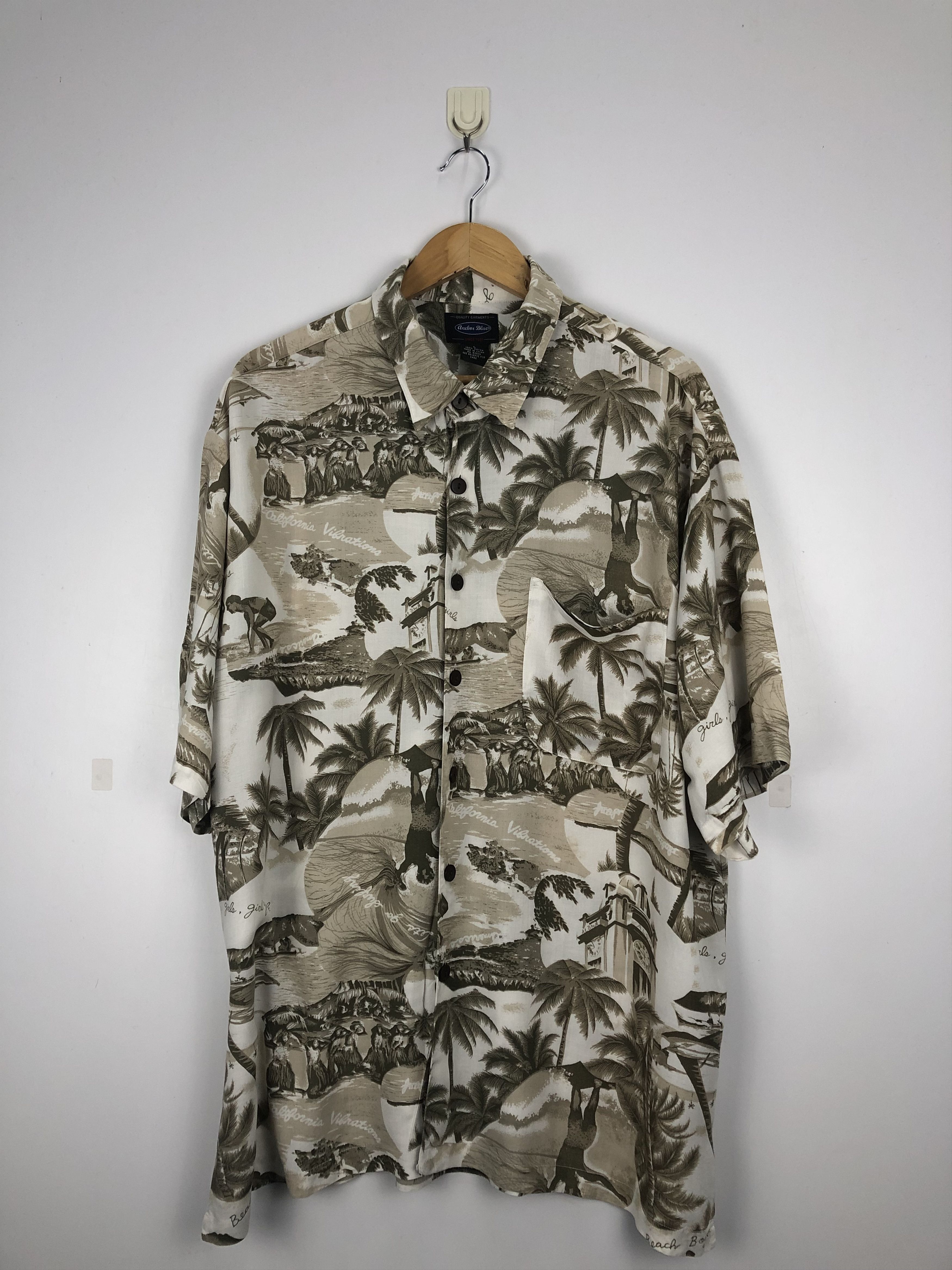 Vintage Vintage Hawaiian Sun Surf Motive TA0011 Size US L / EU 52-54 / 3 - 1 Thumbnail
