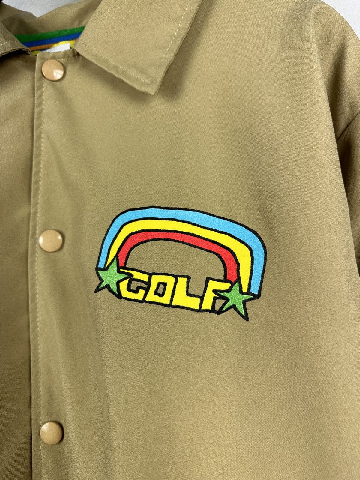 Golf Wang × Tyler The Creator 🌈Golf Wang F/W 2015 Rainbow Coach Jacket Size US L / EU 52-54 / 3 - 4 Thumbnail