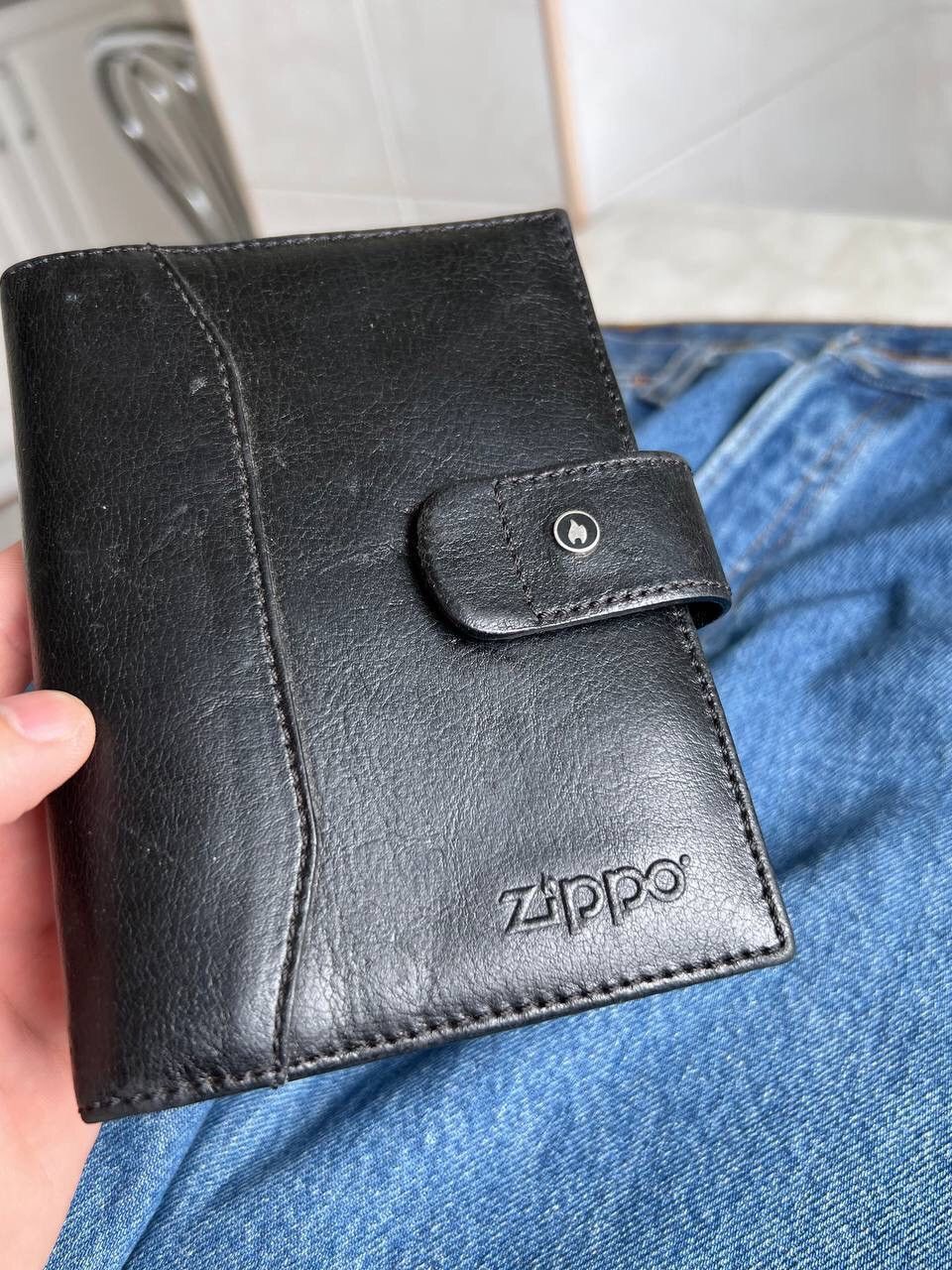 Genuine Leather × Zippo Vintage Zippo lighter brand Leather Wallet Case for lighter Size ONE SIZE - 3 Thumbnail