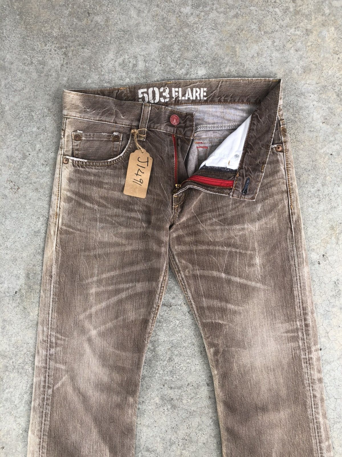 If Six Was Nine Japanese Edwin Flared Jeans Distressed Jeans Size US 32 / EU 48 - 3 Thumbnail