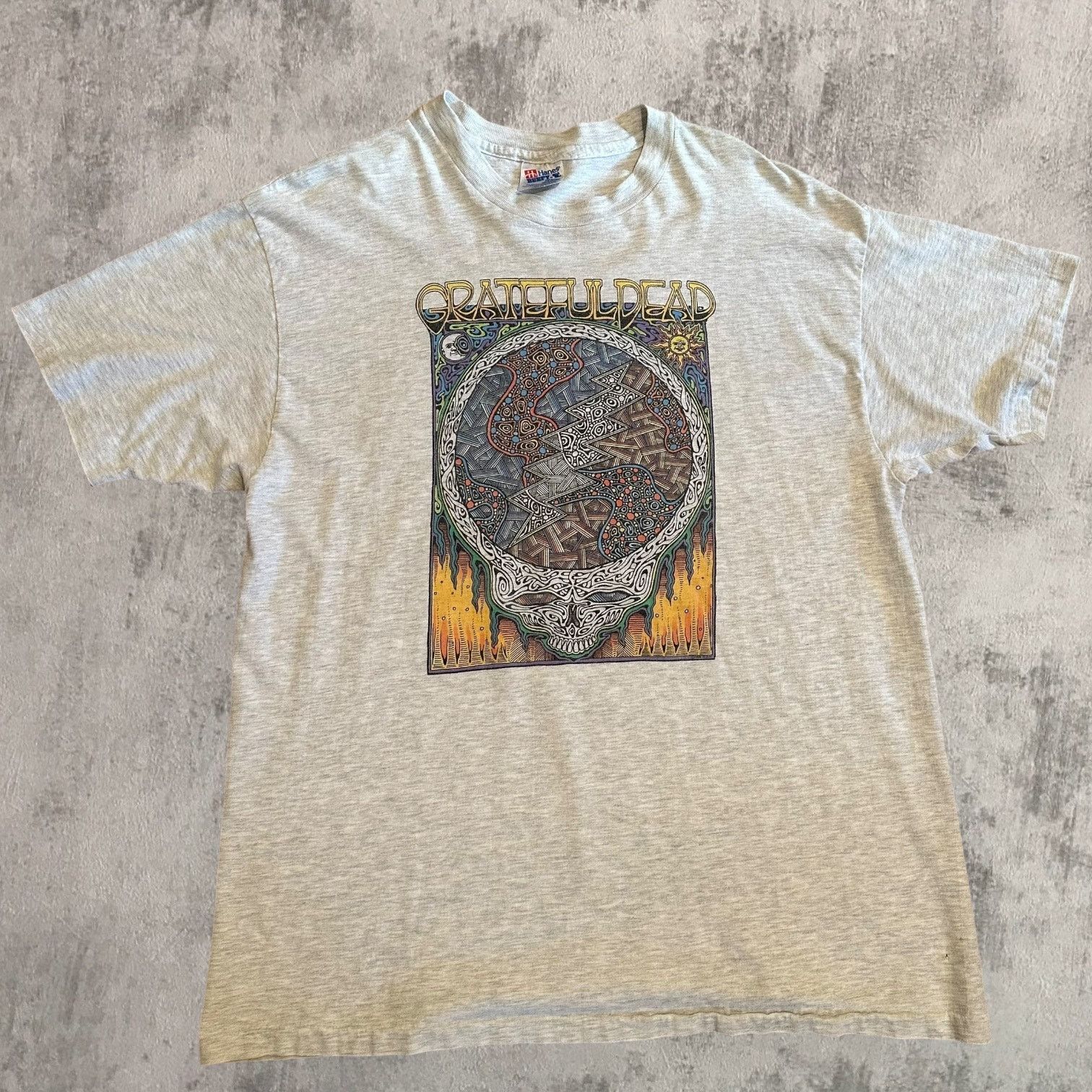Grateful Dead 1994 Grateful Dead Fractal Skull T Shirt RARE Size US XL / EU 56 / 4 - 1 Thumbnail
