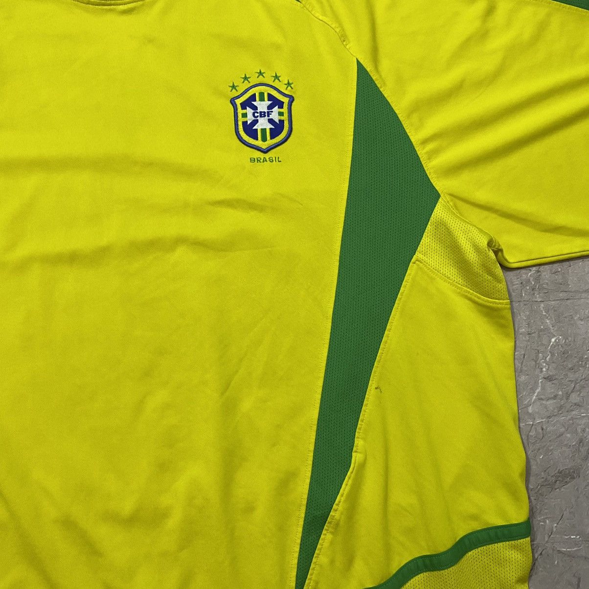 Nike VINTAGE NIKE BRAZIL TEE SOCCER JERSEY 00s Size US XL / EU 56 / 4 - 8 Thumbnail