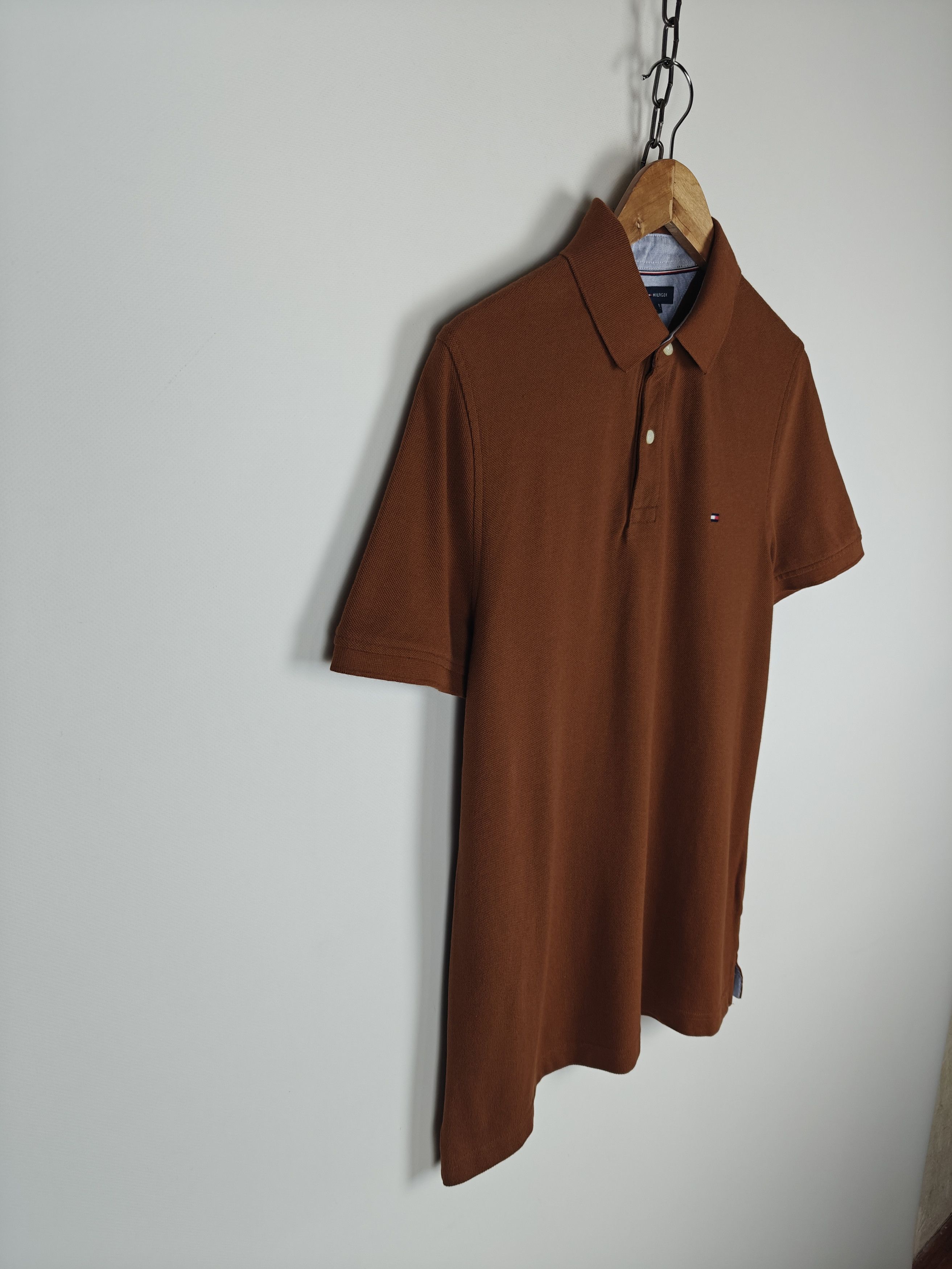 Tommy Hilfiger Tommy Hilfiger Polo T-Shirt Collared Logo Brown size M Size US M / EU 48-50 / 2 - 4 Thumbnail