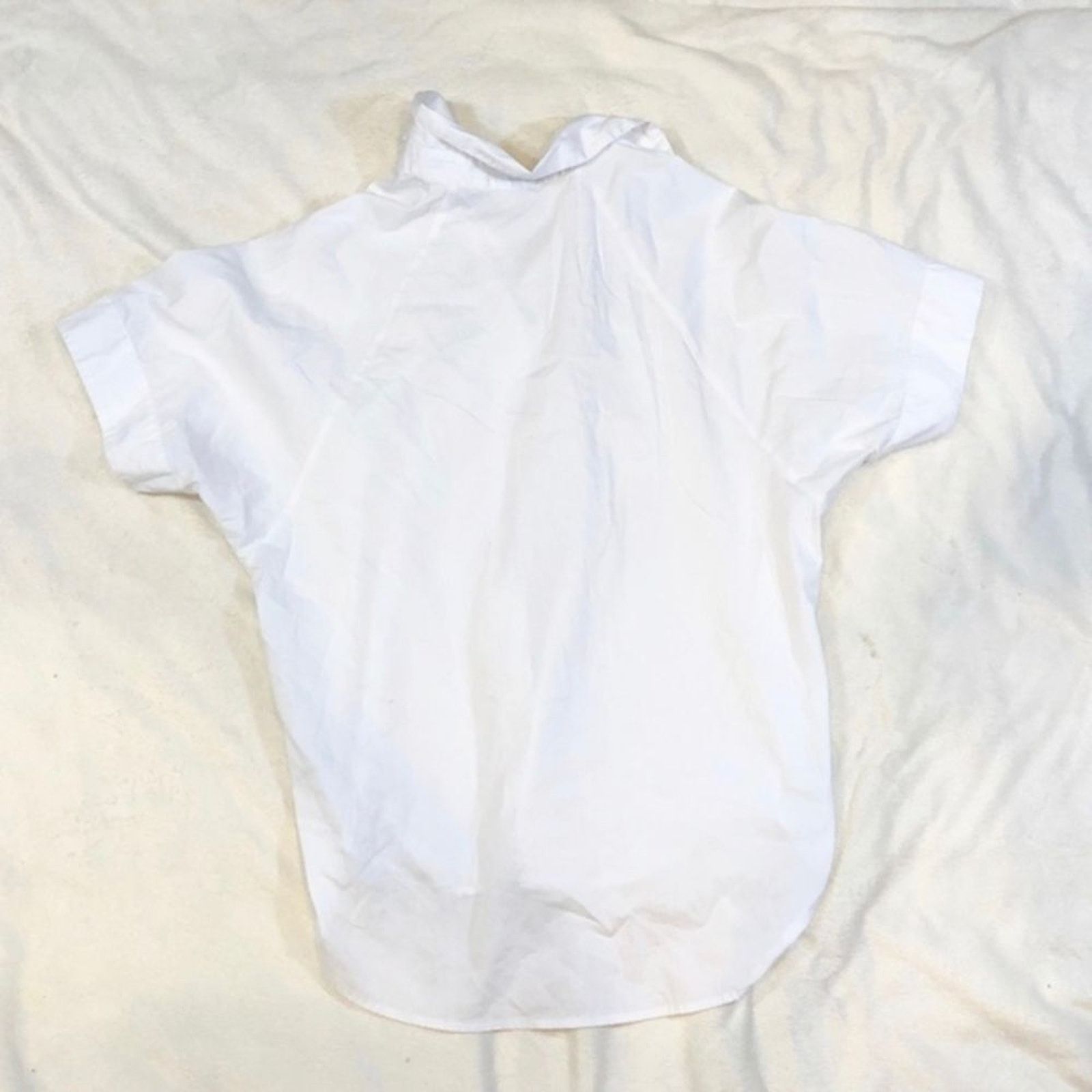 Other Natori White Cotton Button Front Collared Shirt | Sz S Size S / US 4 / IT 40 - 3 Thumbnail