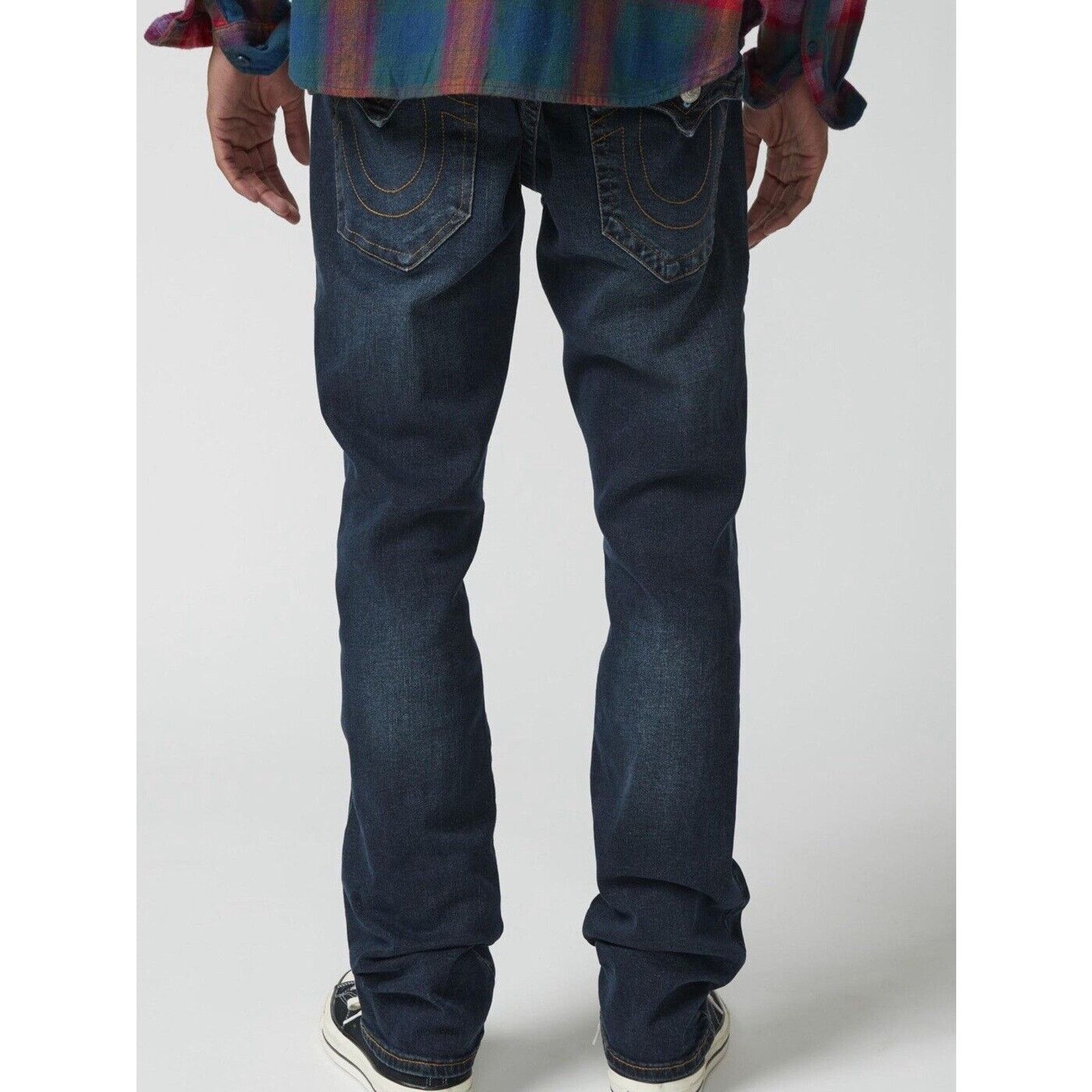 True Religion True Religion Ricky Flap Relaxed Straight Jeans 30 x 32 New Size US 30 / EU 46 - 3 Thumbnail