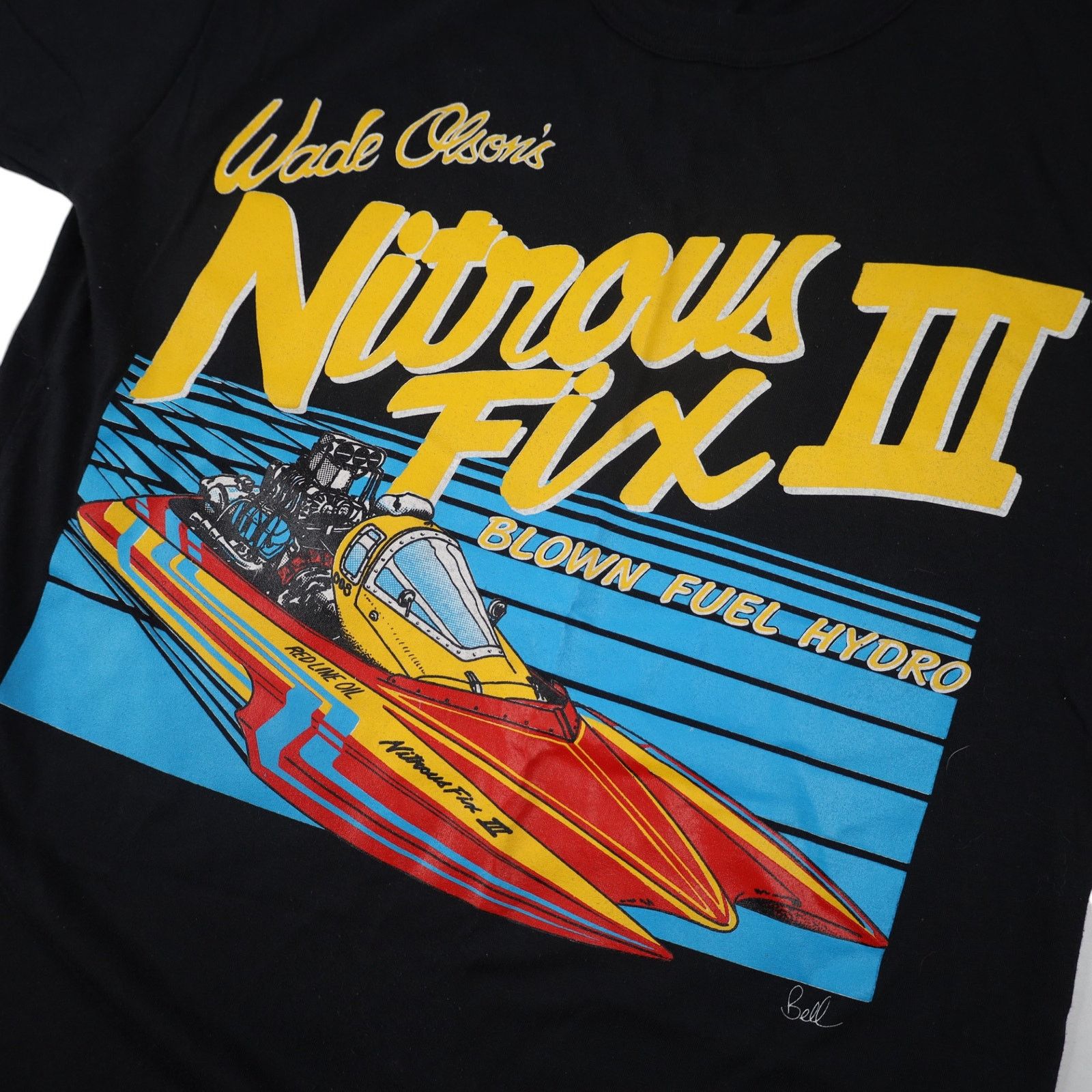 Vintage VTG Wade Olsons Nitrous Fix III Hydroplane Graphic T Shirt Size US M / EU 48-50 / 2 - 4 Thumbnail