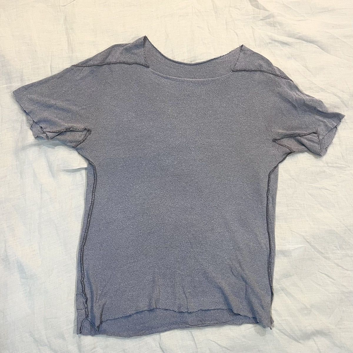Ma+ MA+ RARE REVERSIBLE COTTON LINEN RAW CUT RAGLAN TSHIRT Size US S / EU 44-46 / 1 - 3 Thumbnail