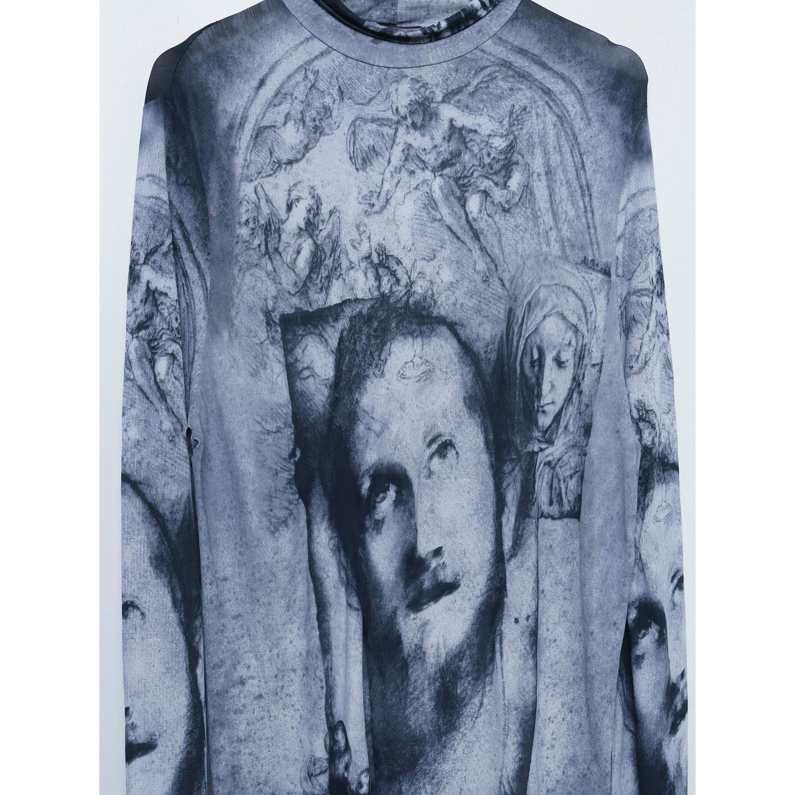 Jean Paul Gaultier Classique Gothic Longsleeve Shirt Size US M / EU 48-50 / 2 - 2 Thumbnail