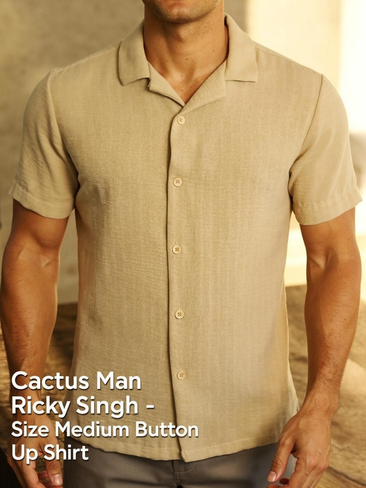 Other Cactus Man Ricky Singh Medium Button-Up Shirt Size US M / EU 48-50 / 2 - 1 Thumbnail