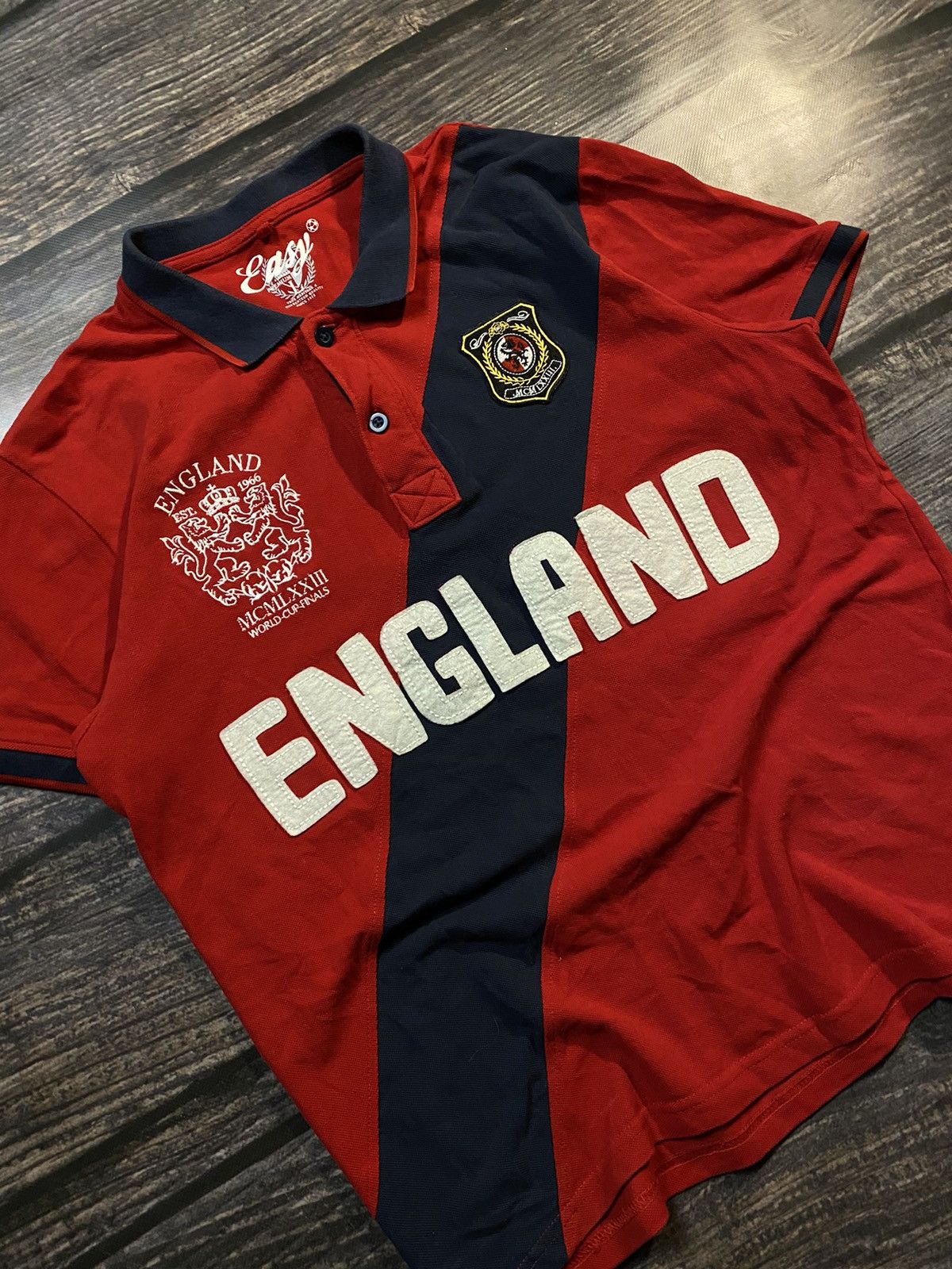 Vintage 🔥 ENGLAND RUGBY RALPH LAURENT STYLE POLO Size US L / EU 52-54 / 3 - 2 Thumbnail
