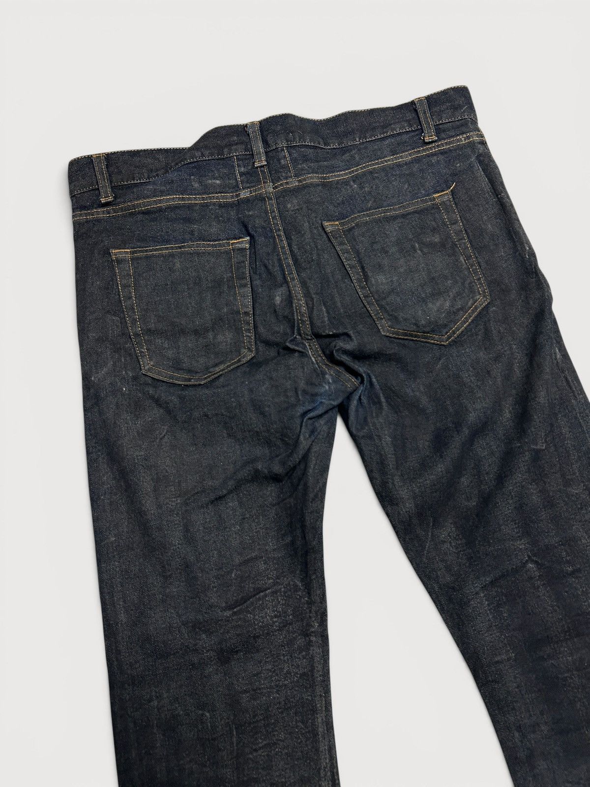 Saint Laurent Paris FW2016 D02 Indigo Waxed Denim Size US 32 / EU 48 - 4 Thumbnail