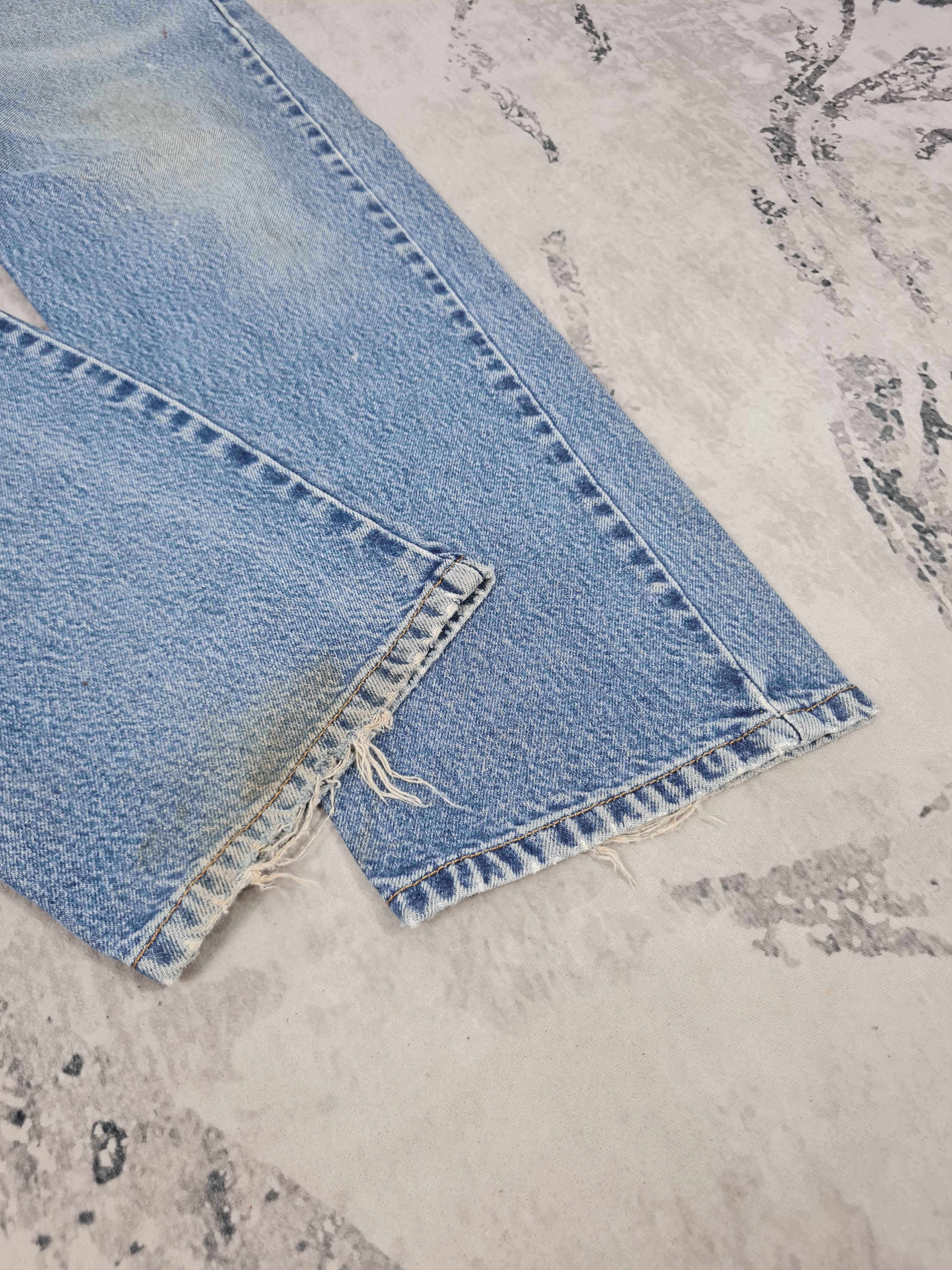 Levi's Vtg LEVIS 505 Single R Faded Cropped Jeans L0351 Size 36X28 Size US 36 / EU 52 - 6 Thumbnail