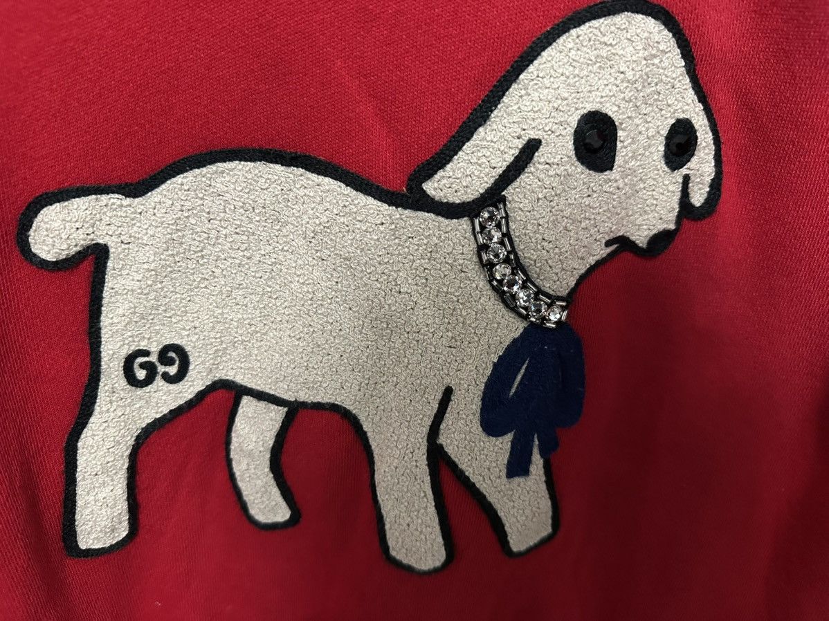 Gucci GUCCI LAMB SWEATSHIRT WITH RHINESTONE DETAIL Size XS / US 0-2 / IT 36-38 - 3 Thumbnail