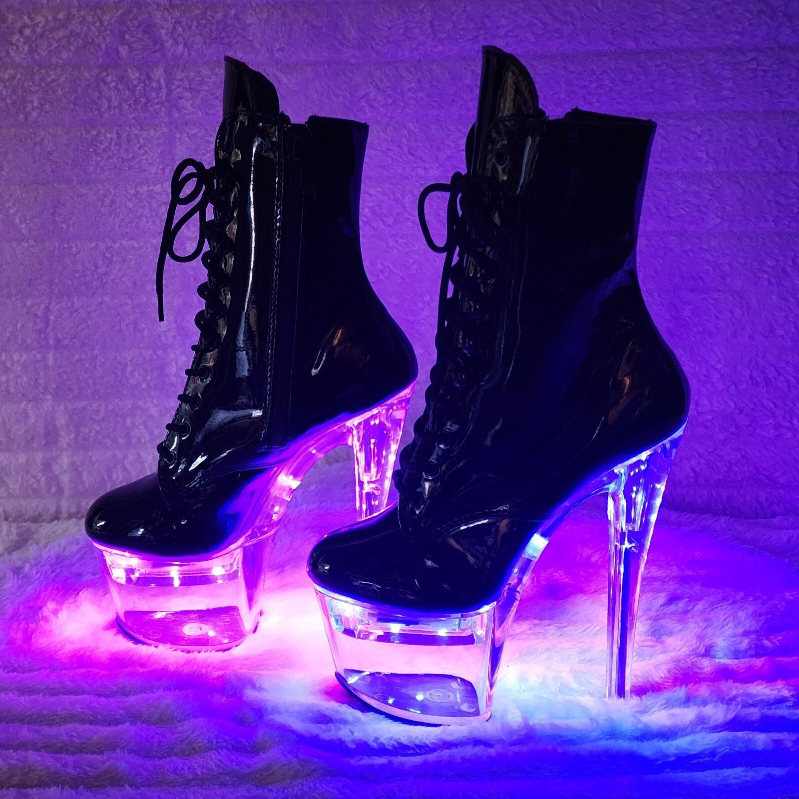 Other Flashdance 1020 Multi Color Platform Ankle Boots 7" High Hee Size US 7 / IT 37 - 3 Thumbnail