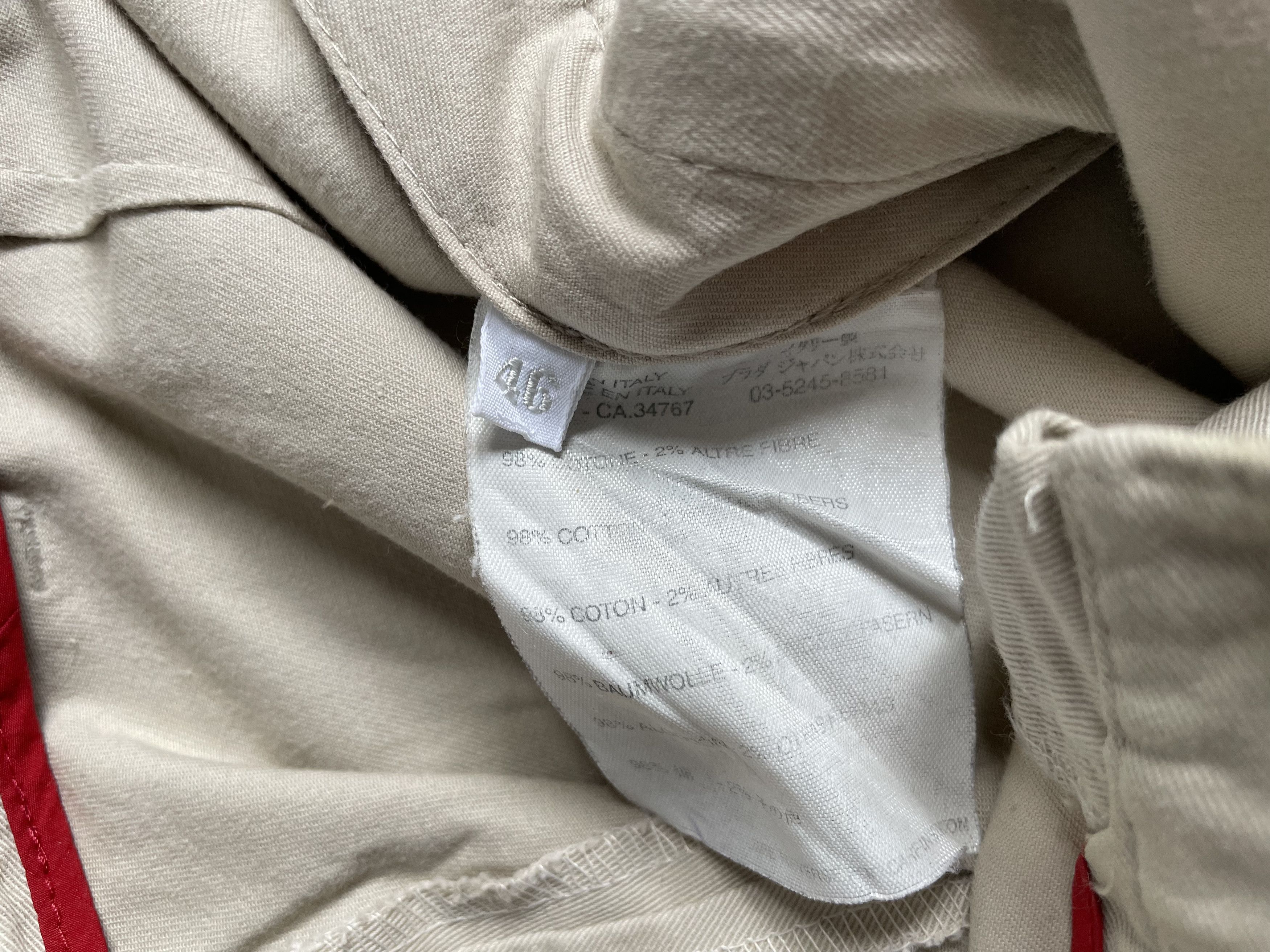 Prada Prada trackpants beige 46 trousers zipper cotton flared Size US 30 / EU 46 - 4 Thumbnail