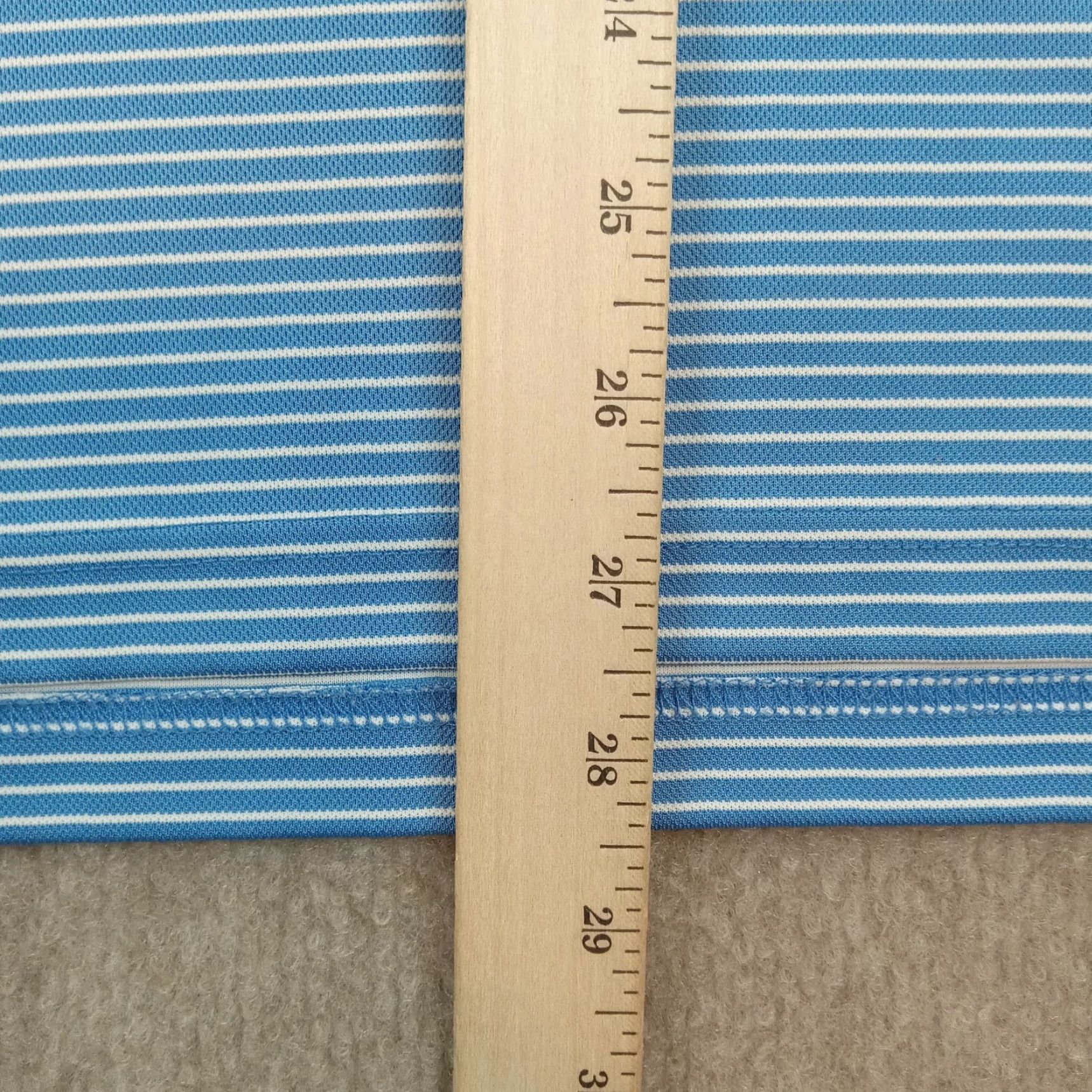 johnnie-O johnnie-O Polo Shirt Men M Blue White Striped Short Sleeve Casual Stretch Shirt Mens Size M Blue Striped Polo Shirt Johnnie-O Size US M / EU 48-50 / 2 - 3 Thumbnail