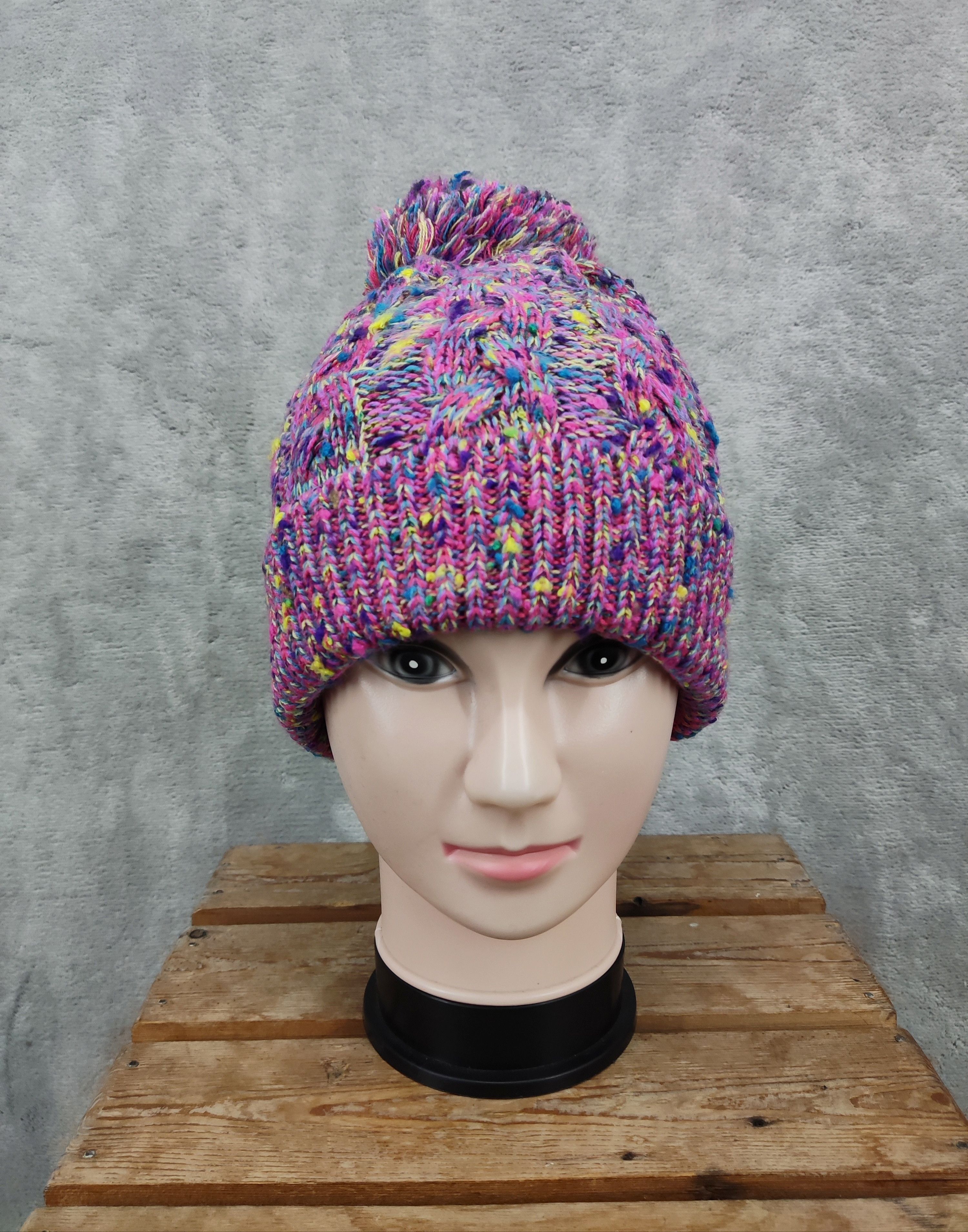 Japanese Brand Bruton Japan Beanie Hat Pom Size ONE SIZE - 1 Thumbnail