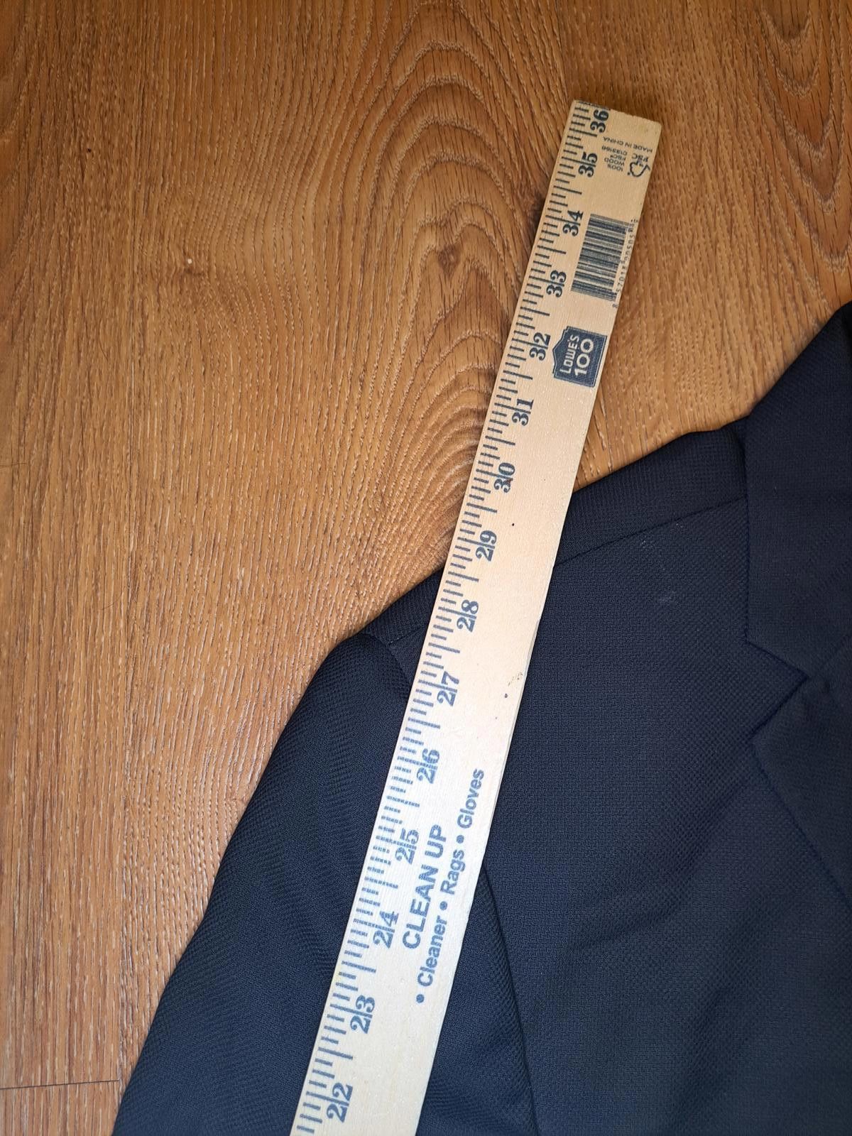 Hart Schaffner Marx Hart Schaffner Marx Blazer Mens 50L Black Wool Silver Button Size 50L - 12 Thumbnail