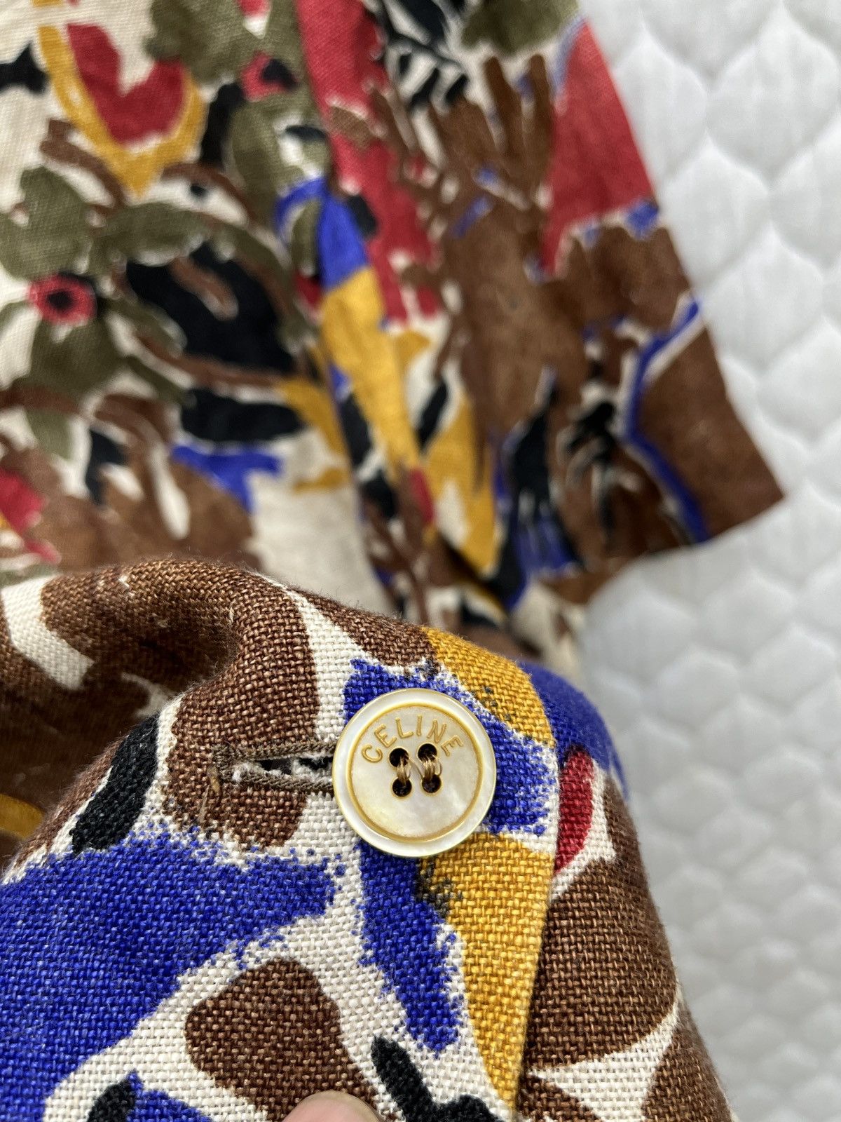 Celine 🔥🔥🔥STEALS VTG CELINE FLORAL BLOUSE Size M / US 6-8 / IT 42-44 - 15 Thumbnail