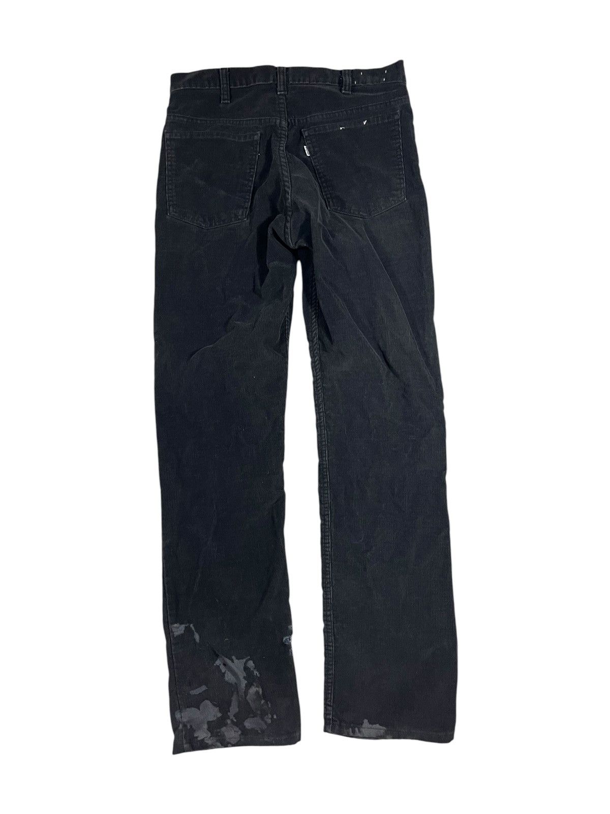 Levi's Vintage 80s Levis 519 Corduroy Pants Faded Black Size US 32 / EU 48 - 2 Thumbnail