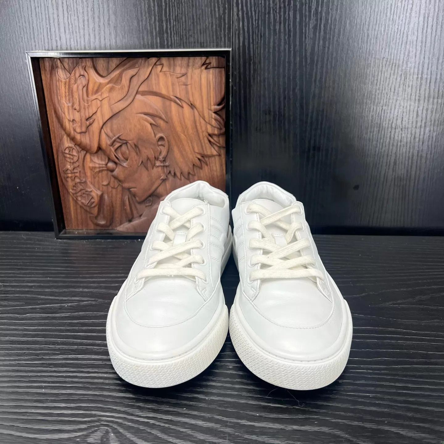Hermes HERMES Deep white and brown sneakers size 37 Size US 6.5 / IT 36.5 - 4 Thumbnail