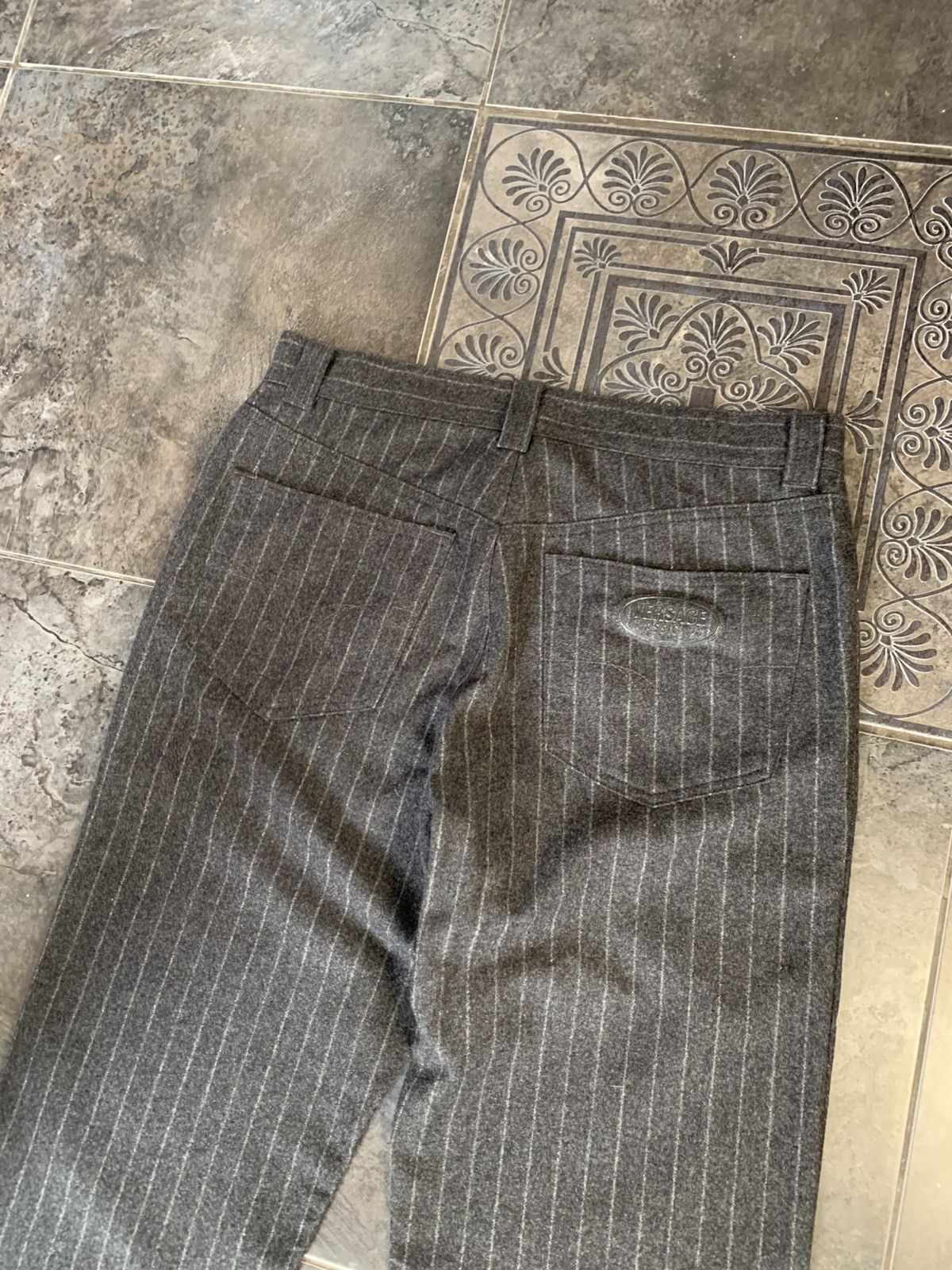 Versace × Vintage Versace Lana wool pants Logo Size US 34 / EU 50 - 9 Thumbnail