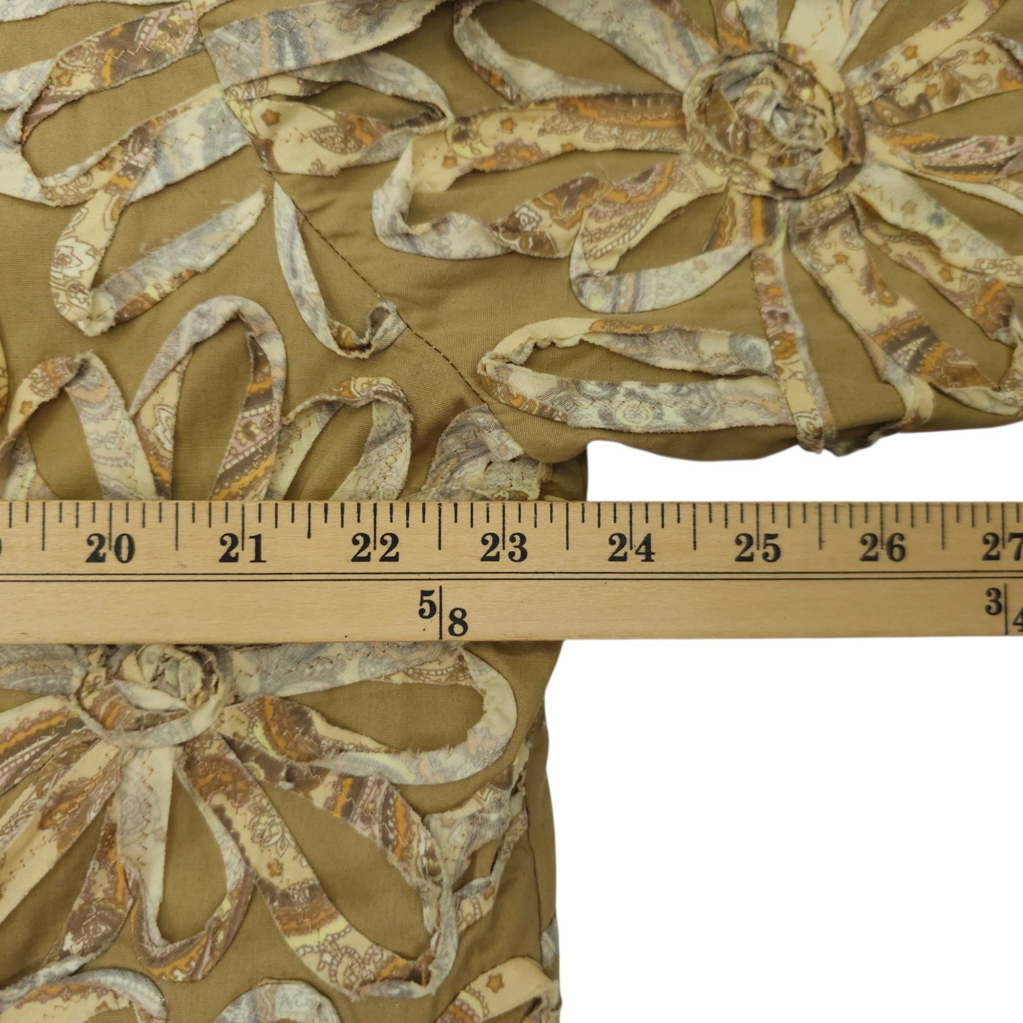 Other Pong Poco Shirt XL 3D Floral Appliqué Fabric Ribbons Bohemia Size XL / US 12-14 / IT 48-50 - 18 Thumbnail