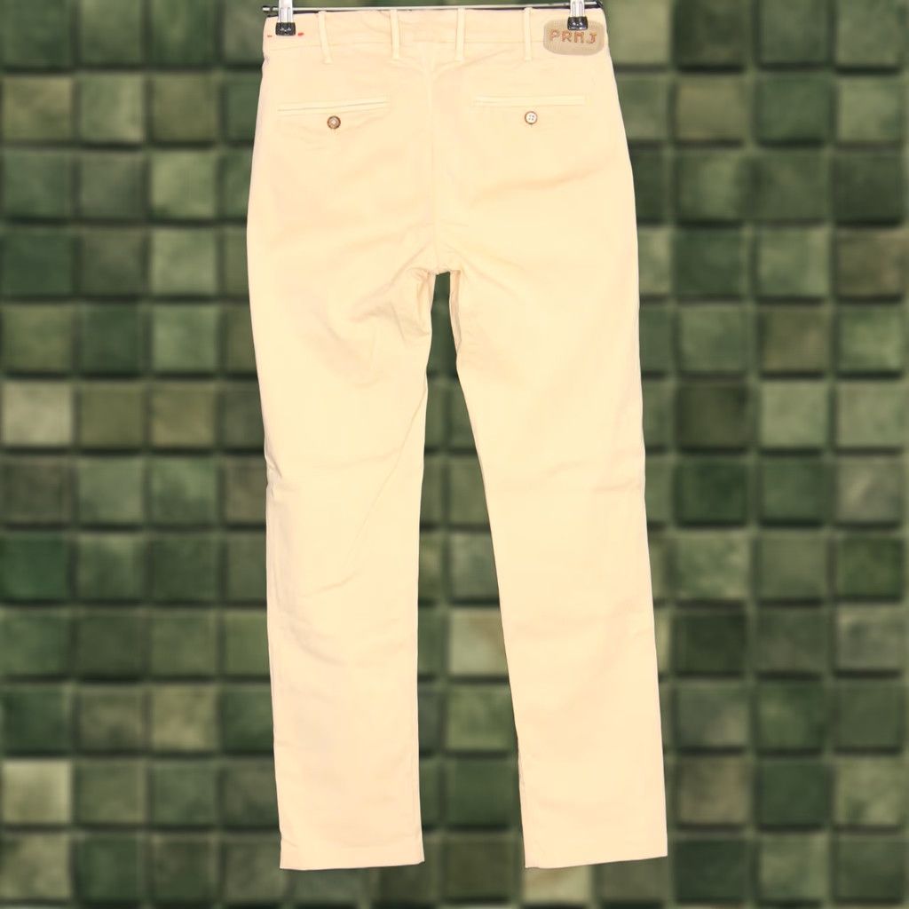 Jacob Cohen JACOB COHEN PRMJ Premium Limite Ed. Stretch Trousers Men W30 L30 DZ1022 - Beige Yellow Slim Casual Shirt/Trousers - 30x30 Men Size US 30 / EU 46 - 1 Thumbnail