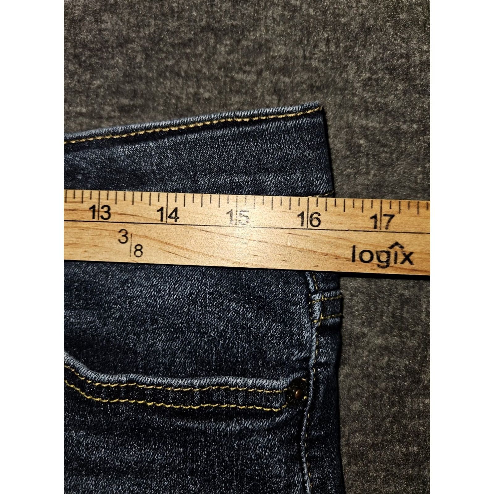 Lucky Brand Lucky Brand Advanced Skinny Jeans Women's 20 Blue Denim Stretch Adjustable Waist Regular Inseam 31" Logo Size 42" / US 20 - 4 Thumbnail