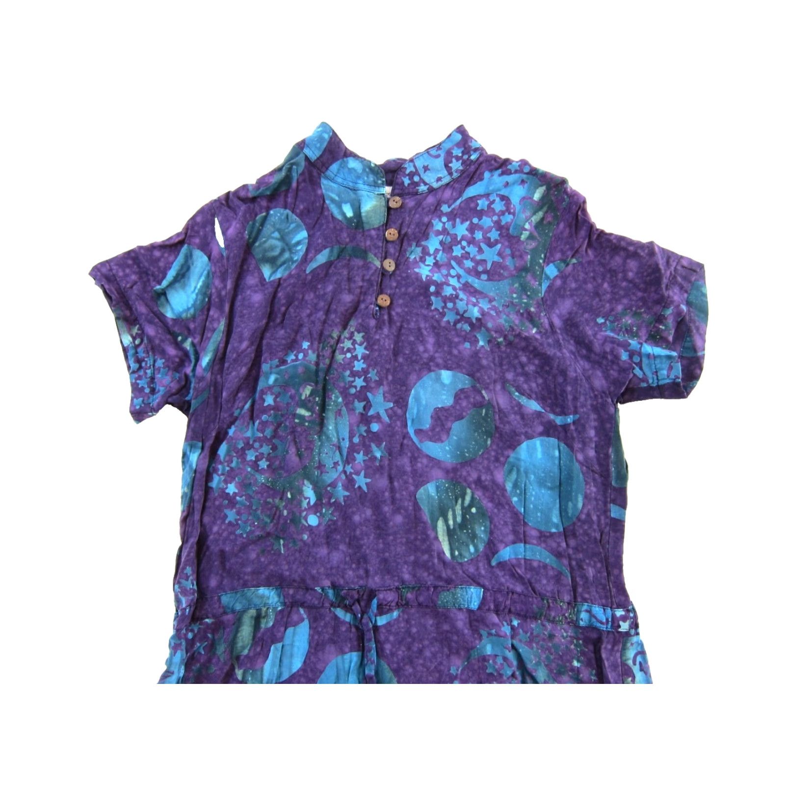 Vintage VINTAGE La Luna Loca Shirt Dress M Size 32" / US 10 / IT 46 - 4 Thumbnail