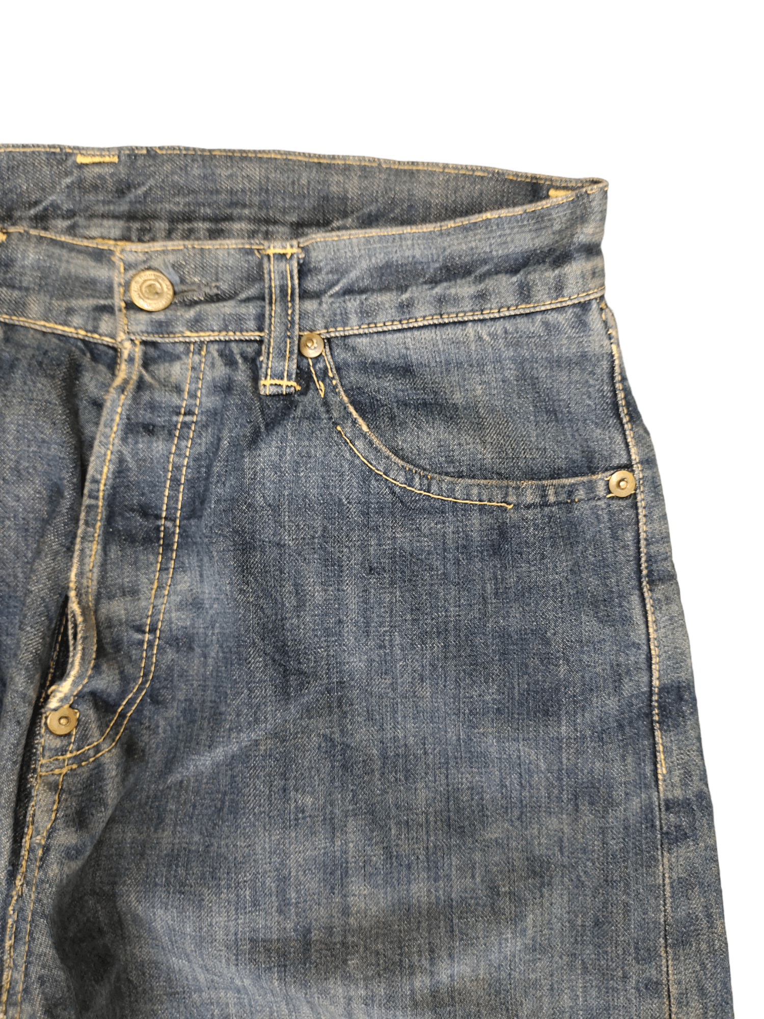 Studio D'Artisan 1990s Studio D Artisan Lot 0205 Selvedge Distress Jeans Size US 30 / EU 46 - 5 Thumbnail