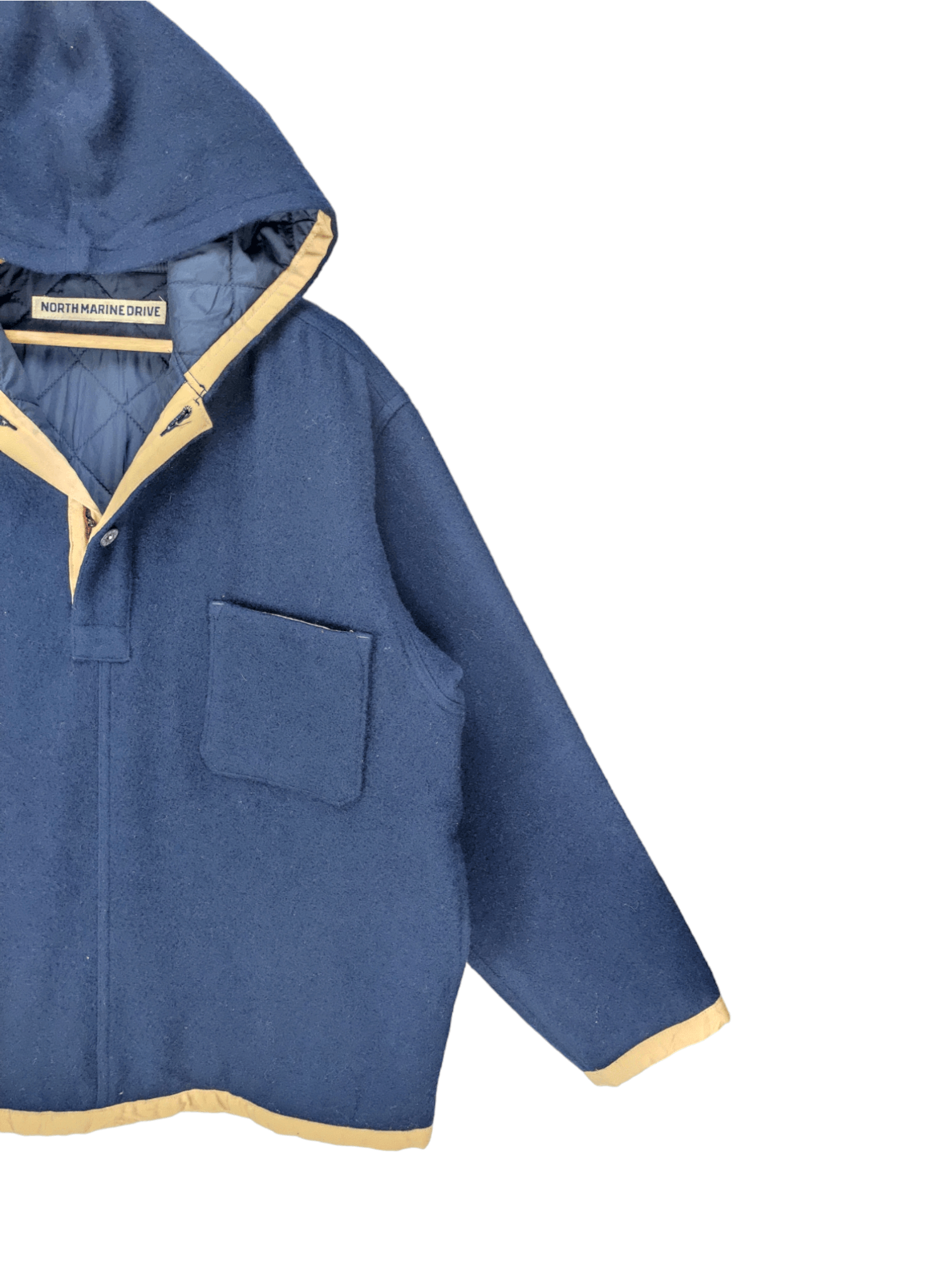 Japanese Brand Steals🔥Vintage Wool Sweater Jacket by North Marine Drive Size US L / EU 52-54 / 3 - 6 Thumbnail