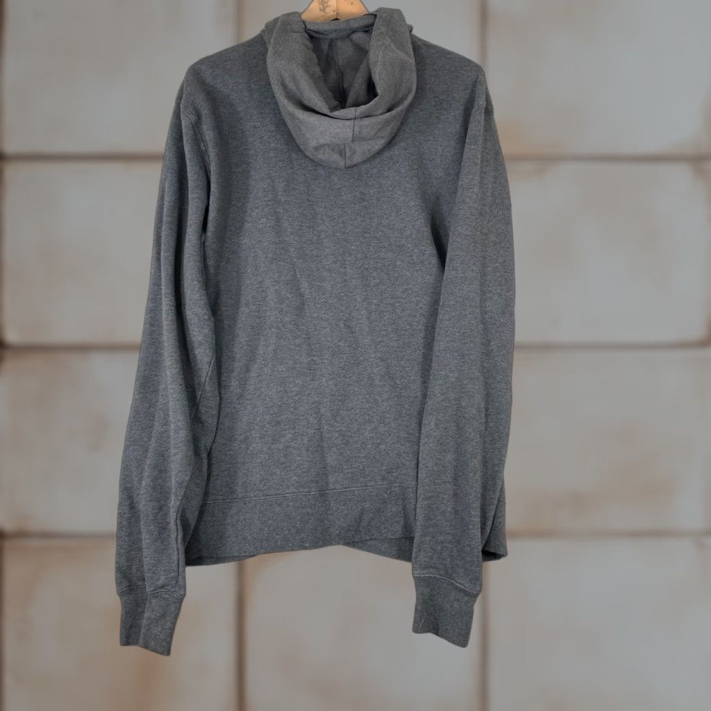 Elwood Elwood Zip Up Hoodie Mens XL Gray Removable Hood Zipper Logo Sweatshirt Streetwear Grunge Size US XL / EU 56 / 4 - 1 Thumbnail