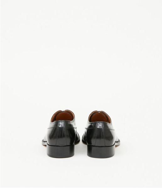 Maison Margiela o1w1db11225 Waxed Leather Oxford Shoes in Black Size US 11 / EU 44 - 3 Thumbnail