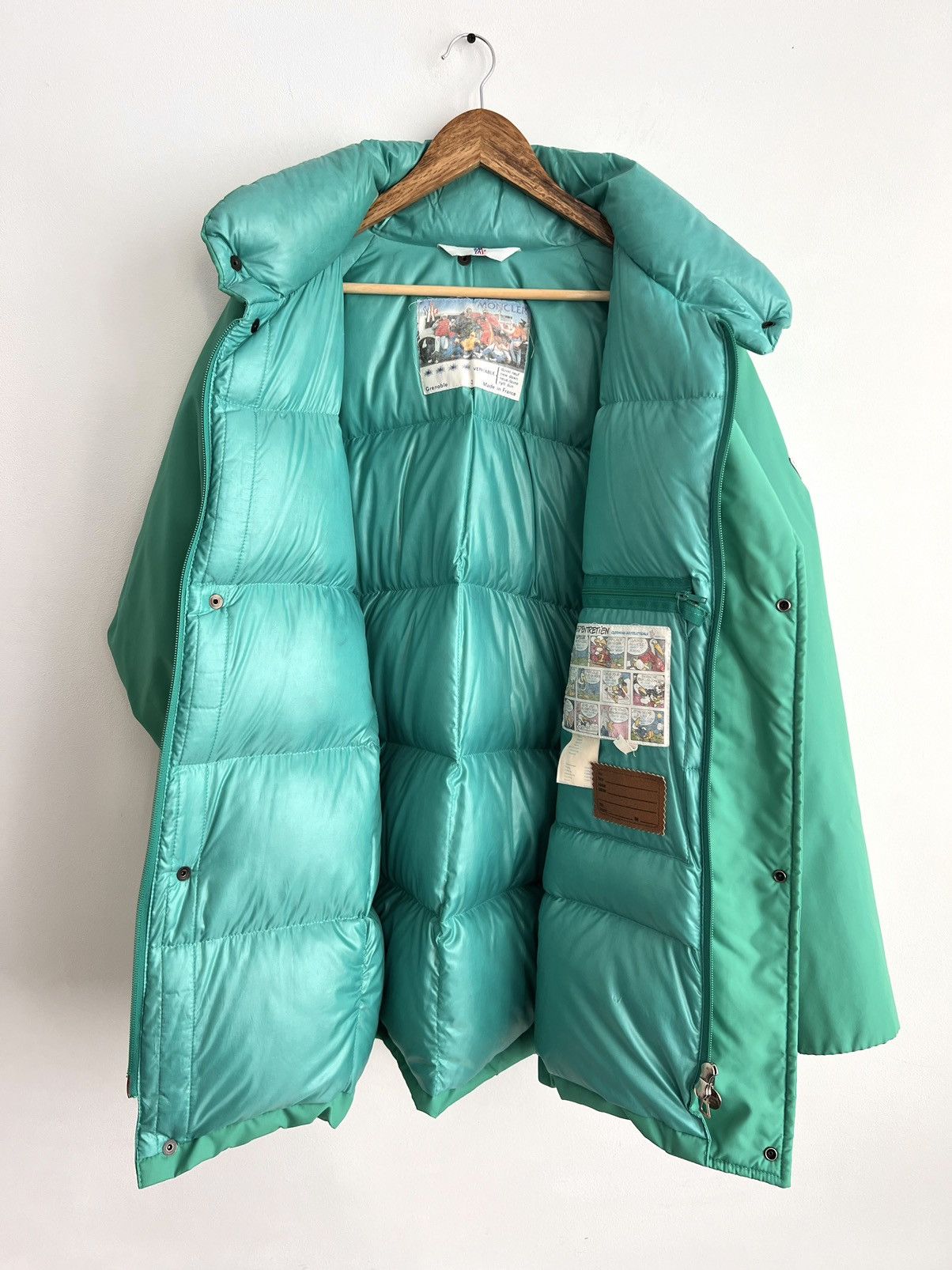 Moncler Grenoble 🔥 80s Moncler Grenoble Green Down Puffer Jacket Size US L / EU 52-54 / 3 - 3 Thumbnail