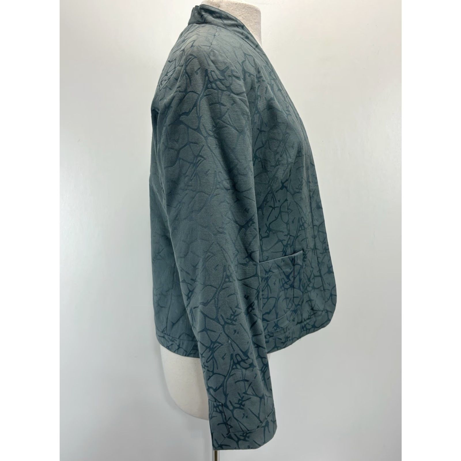 Coldwater Creek Coldwater Creek Blazer Size 8 Green Open Front Lined Career Womens Size M / US 6-8 / IT 42-44 - 4 Thumbnail