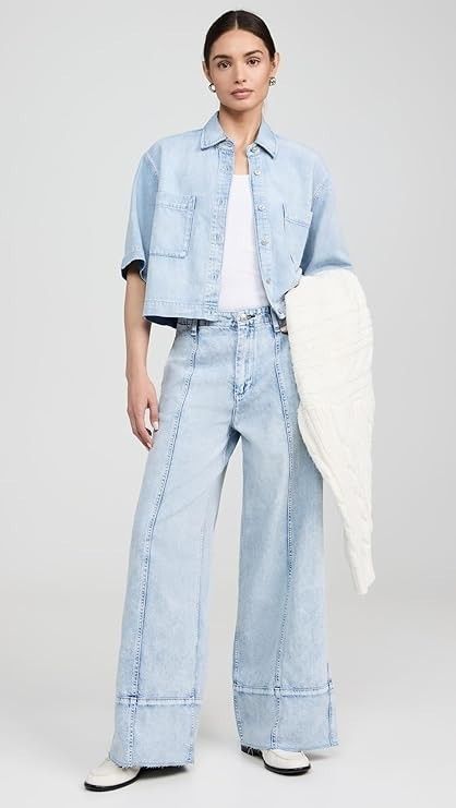Rag & Bone Rag & Bone Featherweight Arianna Palazzo Jeans in Aliah 23 Size 23" - 3 Thumbnail