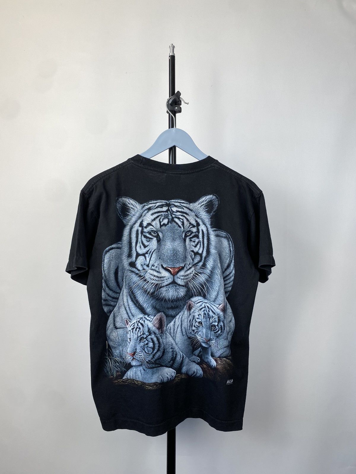 Vintage White Tiger Vintage 90s T-Shirt Tee Size US M / EU 48-50 / 2 - 7 Thumbnail