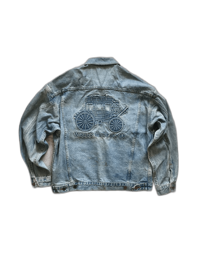 Levi's Vintage Wells Fargo Denim Jacket Size M Size US M / EU 48-50 / 2 - 1 Thumbnail