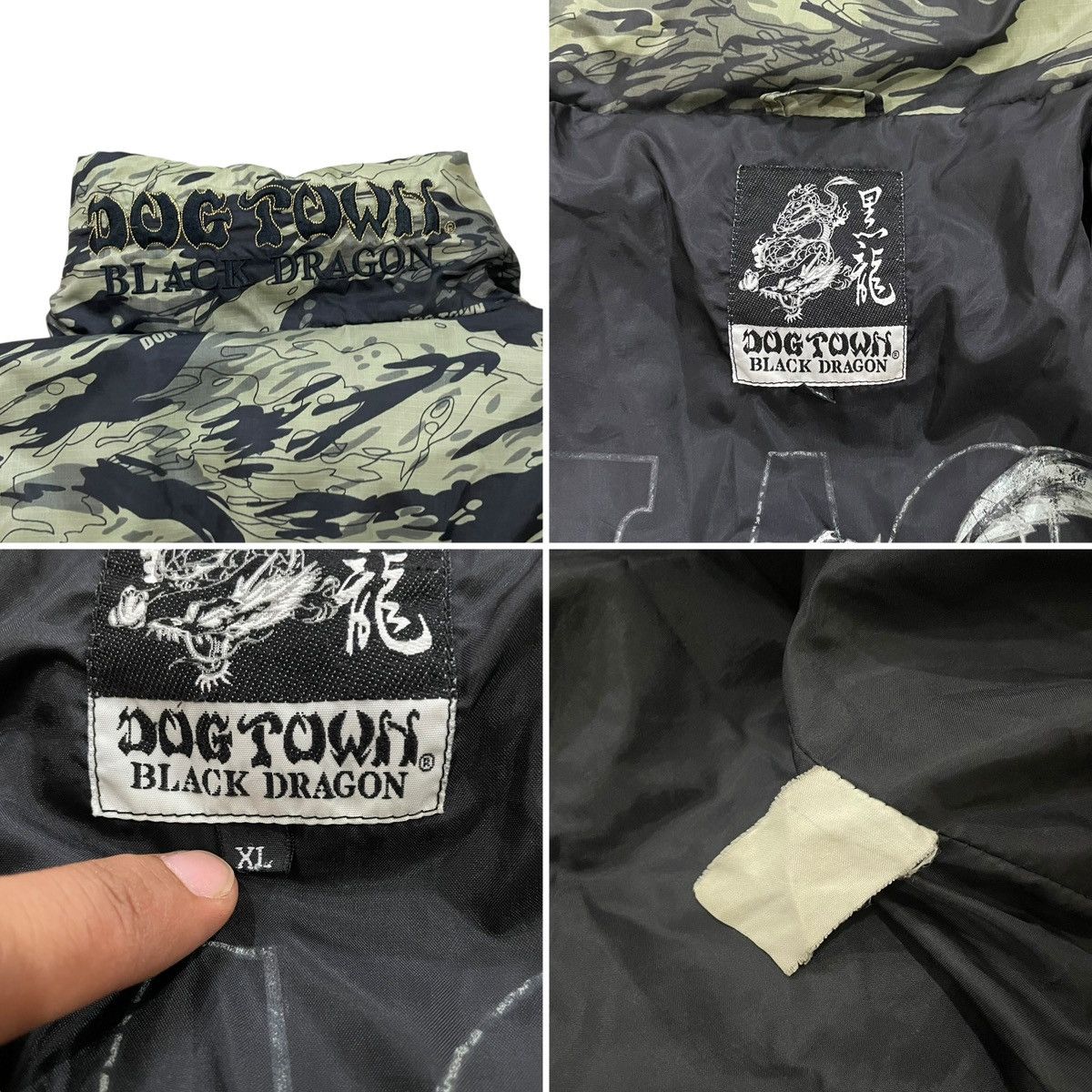 Dogtown × Japanese Brand 🔥Rare🔥 Dogtown Black Dragon Puffer Jacket Size US XL / EU 56 / 4 - 15 Thumbnail