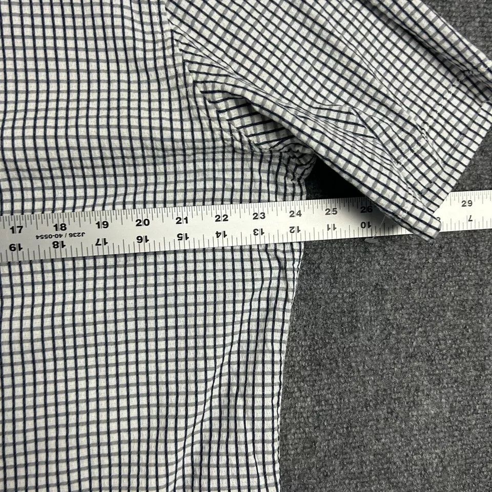 Robert Barakett Robert Barakett Shirt Mens XXL White Check 2XL Cotton Size US XXL / EU 58 / 5 - 4 Thumbnail