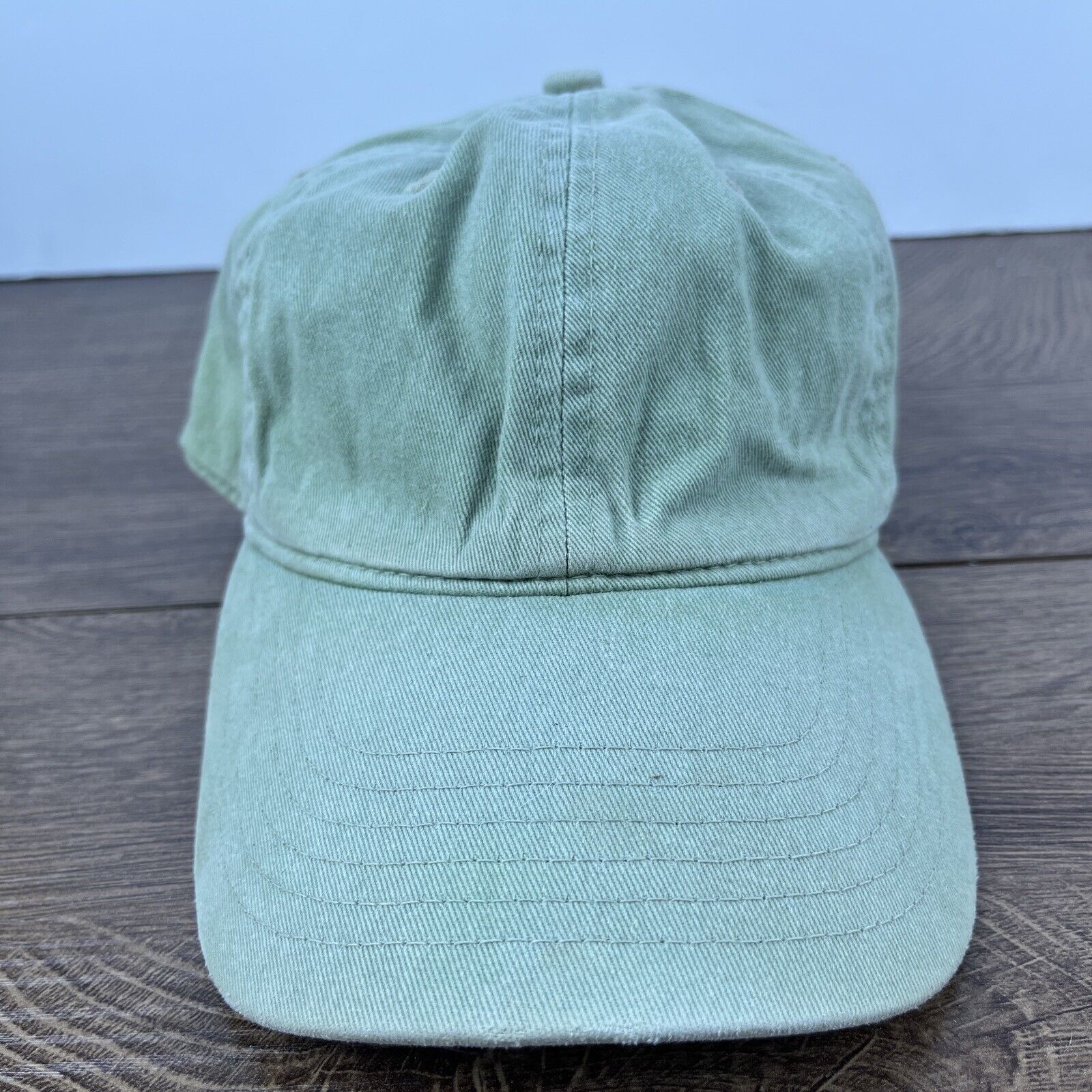 Other Plain Green Hat Adjustable Adult Size Hat Green Cap Size ONE SIZE - 1 Thumbnail