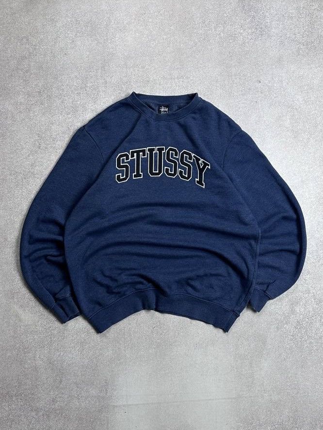 Stussy Vintage Stussy Spellout Boxy Sweatshirt Y2K Rare M Size US M / EU 48-50 / 2 - 1 Thumbnail