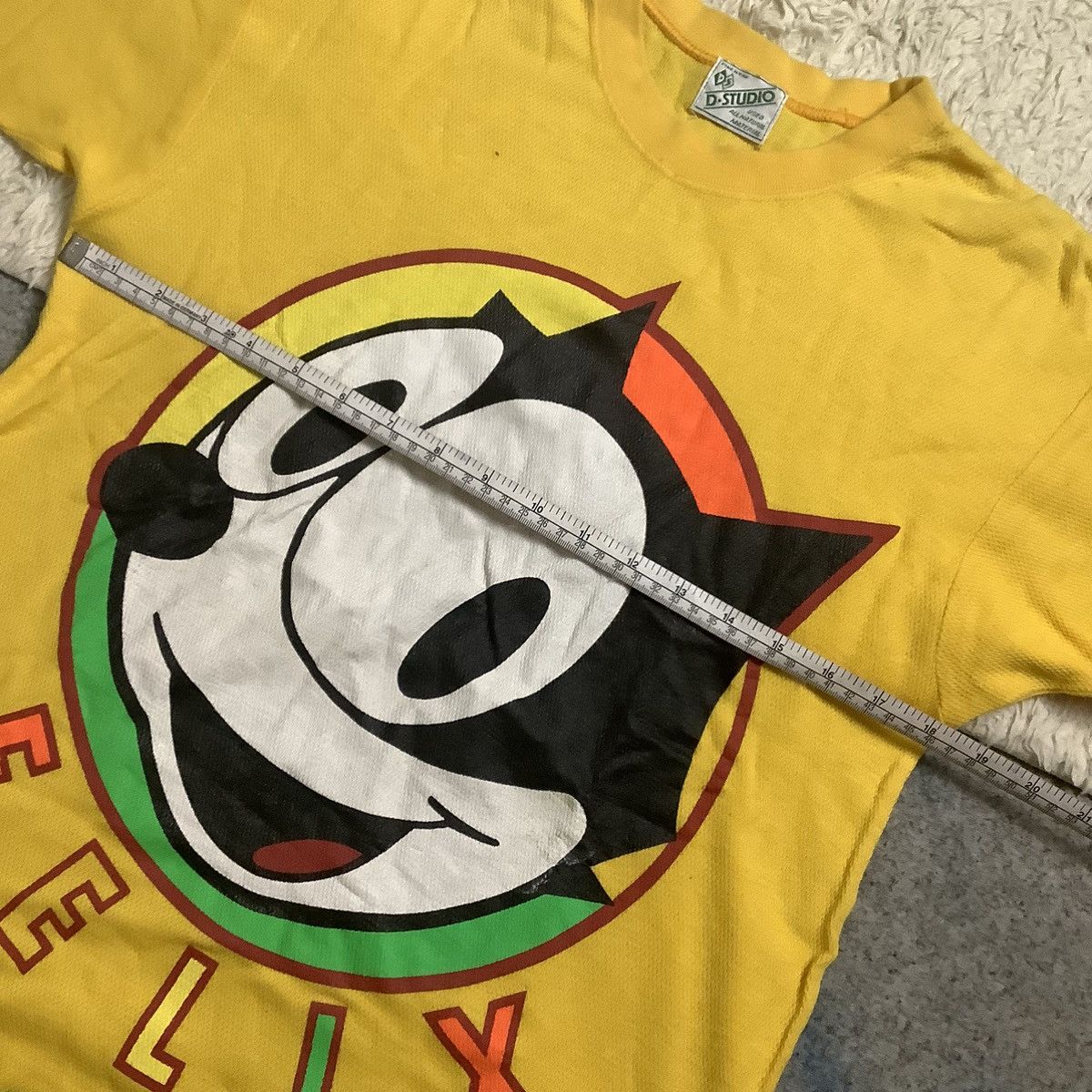 Cartoon Network × Felix × Vintage Felix The Cat Vintage Distressed Tee 1988 Size US M / EU 48-50 / 2 - 6 Thumbnail