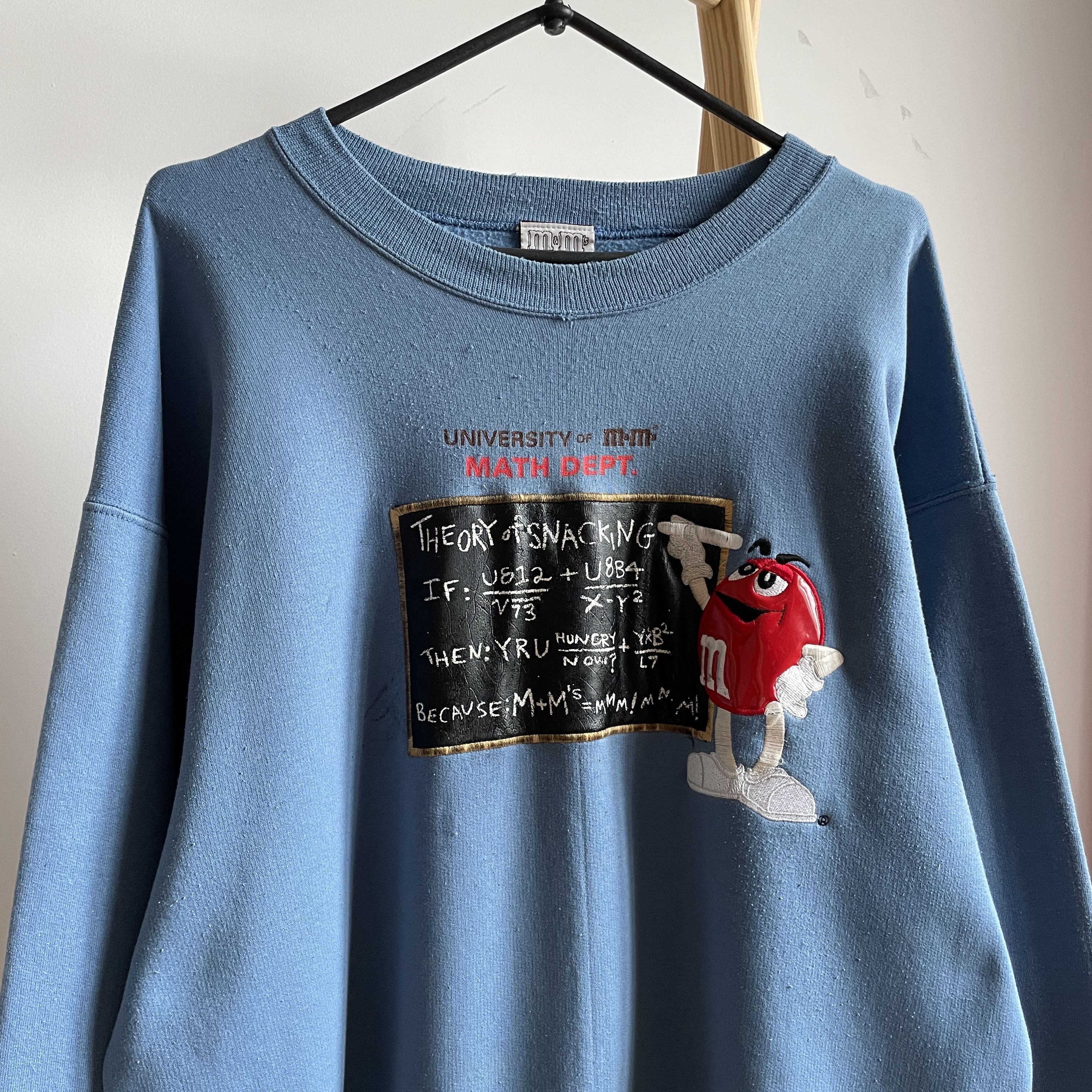 Vintage University of M&M's Vintage 90's Made in USA Sweatshirt Size US L / EU 52-54 / 3 - 3 Thumbnail